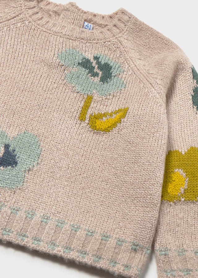 MAGLIONE FILATO CALDO BEIGE - Noi da piccoli