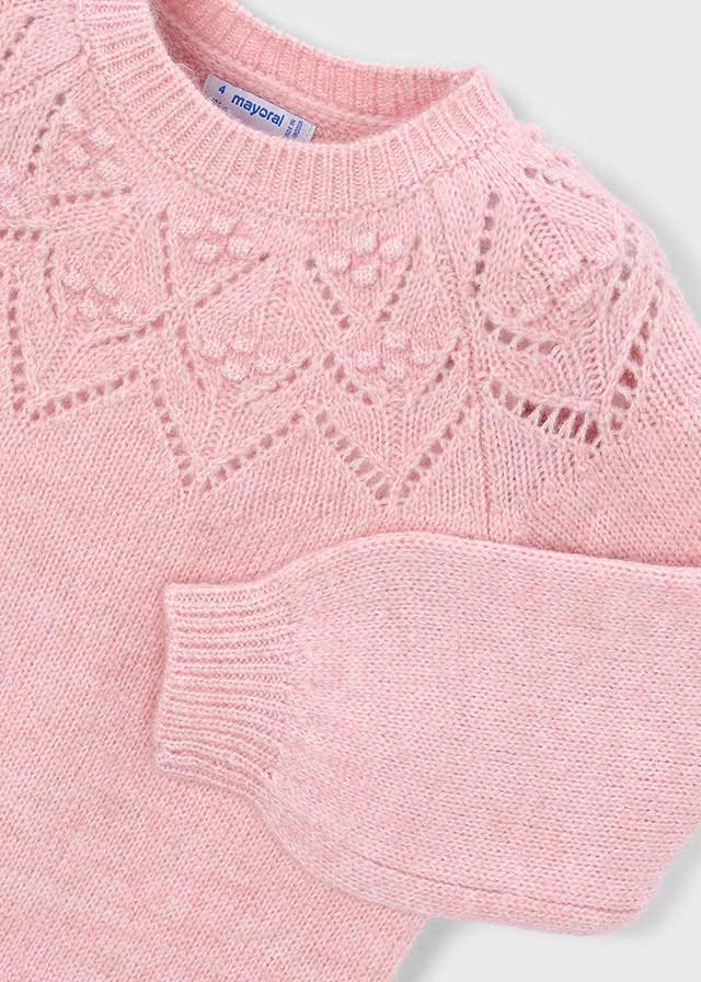 MAGLIONE FILATO CALDO ROSA - Noi da piccoli