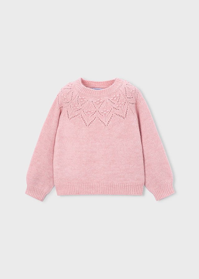MAGLIONE FILATO CALDO ROSA - Noi da piccoli