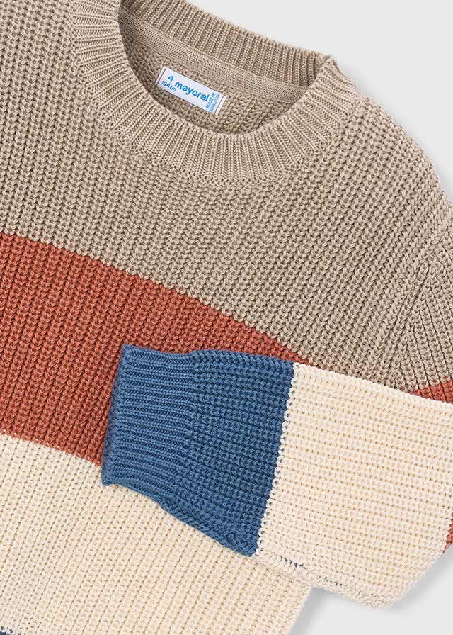 MAGLIONE IN FILATO CALDO BEIGE - Noi da piccoli