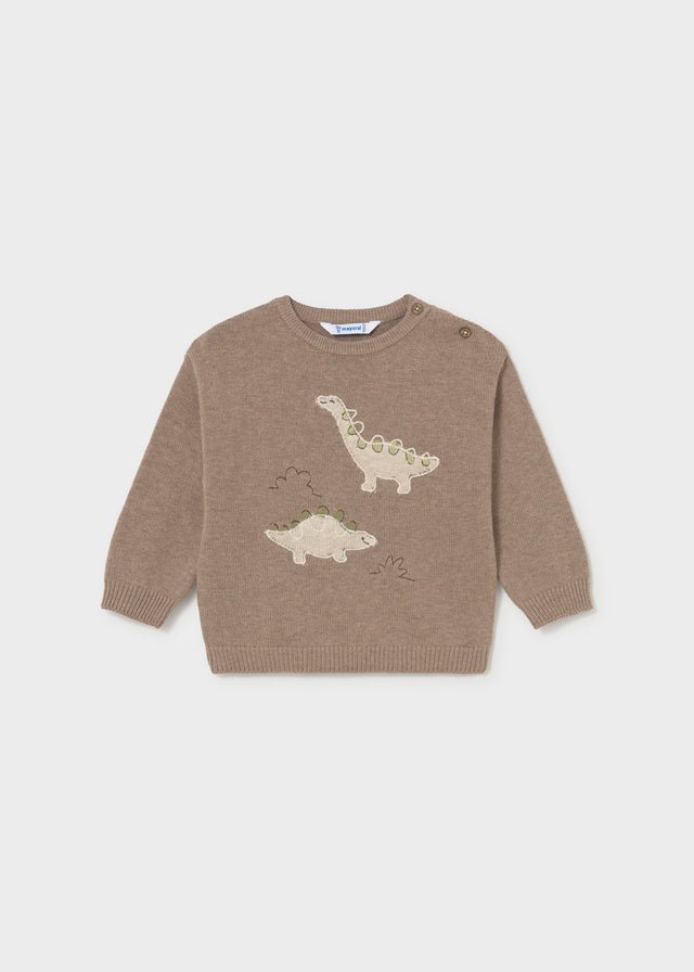 Maglione in Filato Caldo Nocciola Mayoral
