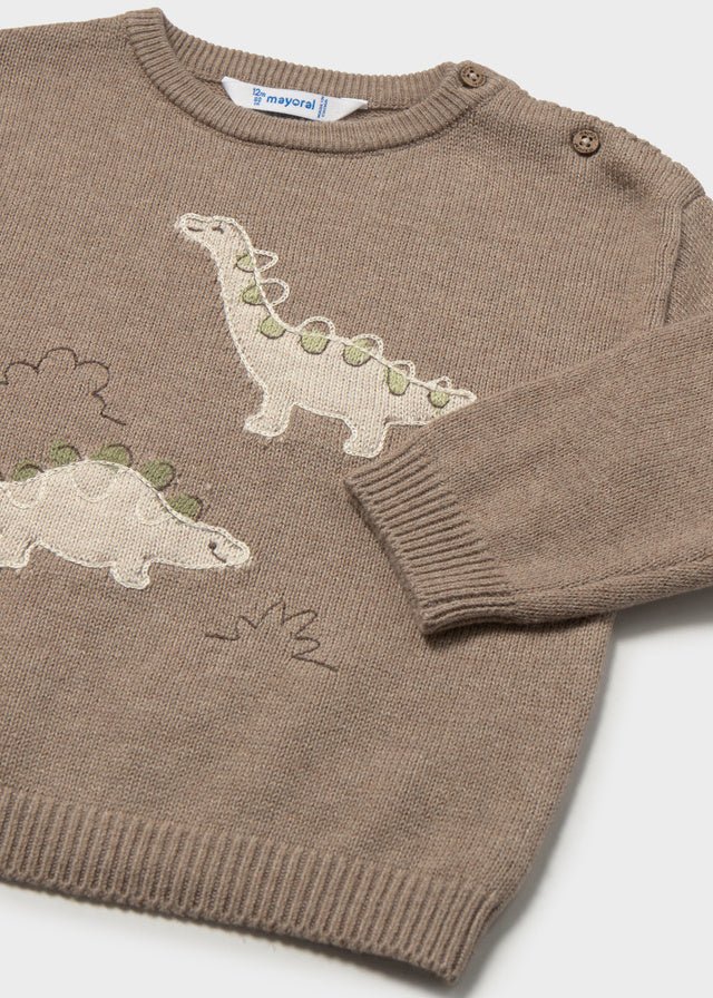 Maglione in Filato Caldo Nocciola Mayoral - dettaglio 1