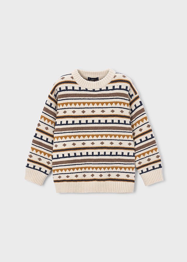 MAGLIONE IN FILATO CALDO PANNA - Noi da piccoli