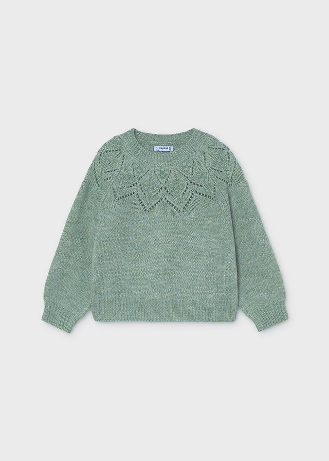Maglione in Filato Caldo Verde Mayoral - Noi da piccoli