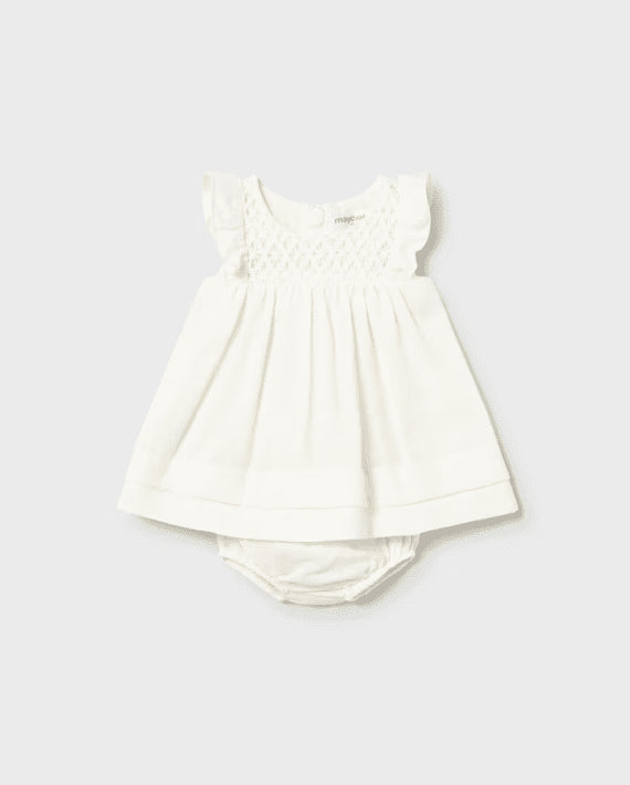 MINI ABITO CON CULOTTE PANNA - Noi da piccoli