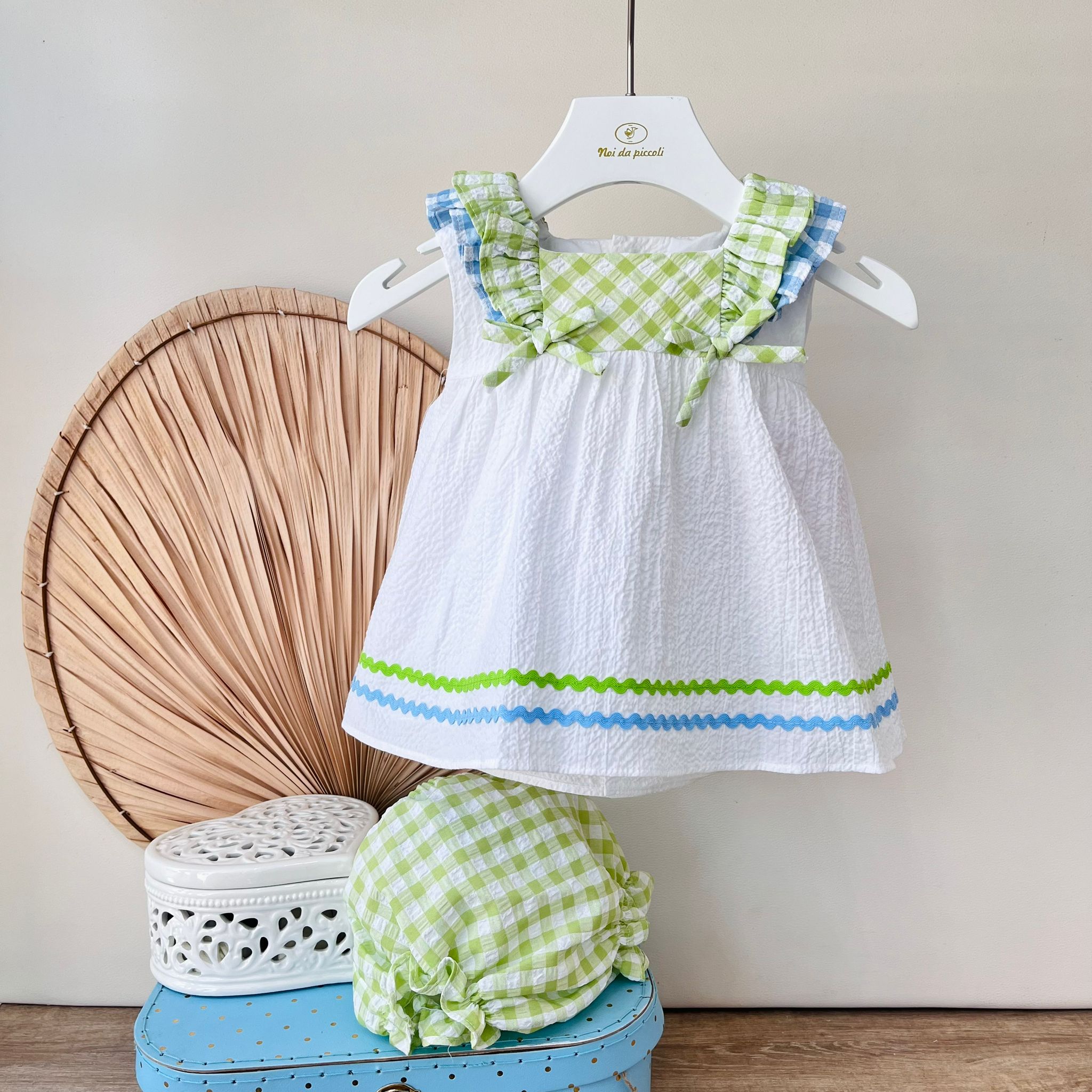 MINIABITO CON CULOTTE CATANZARO 100 % COTONE - Noi da piccoli