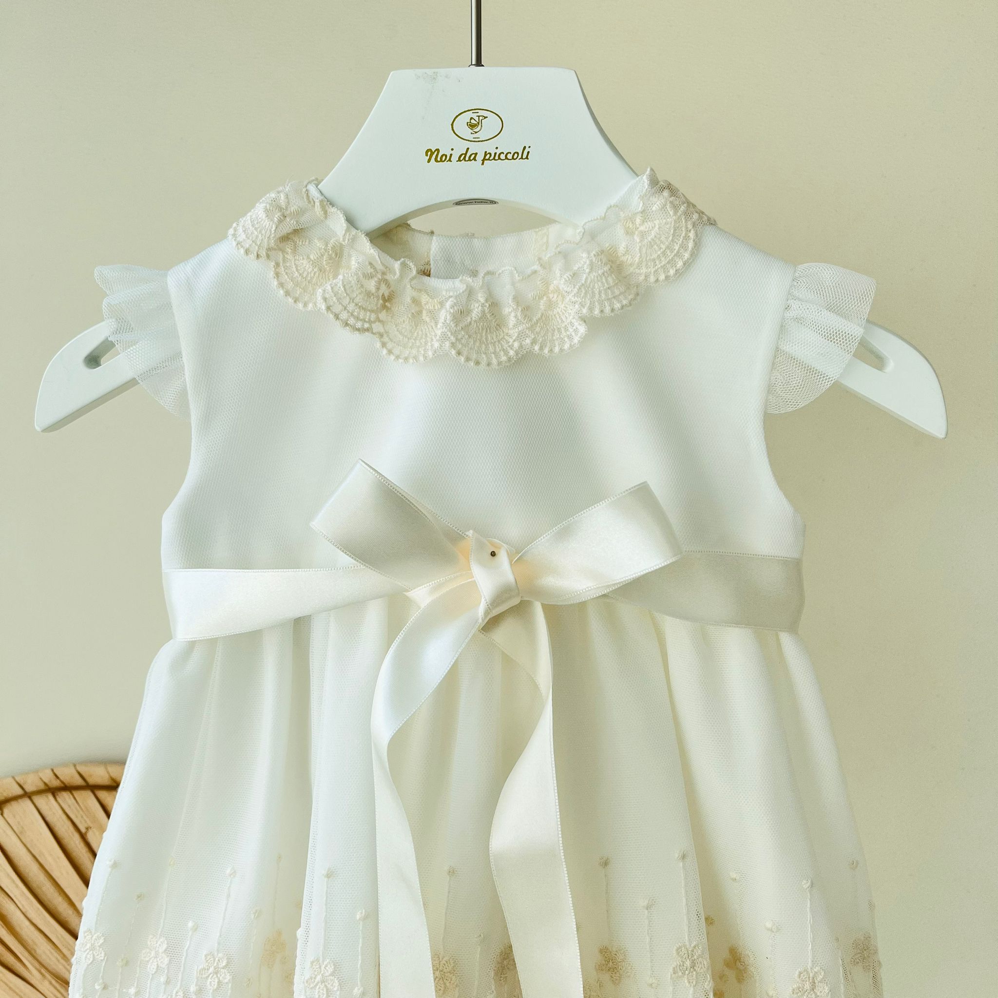 MINIABITO CON CULOTTINA CERIMONIALE avorio - Noi da piccoli