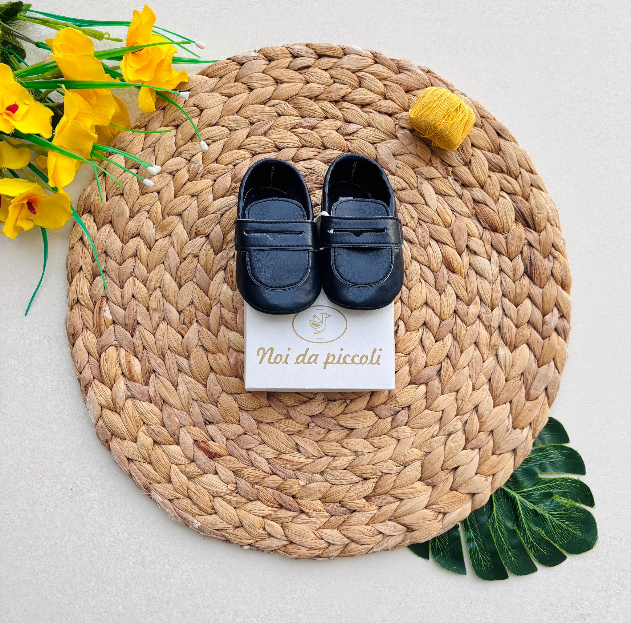 MOCASSINO CERIMONIALE BLU - Noi da piccoli