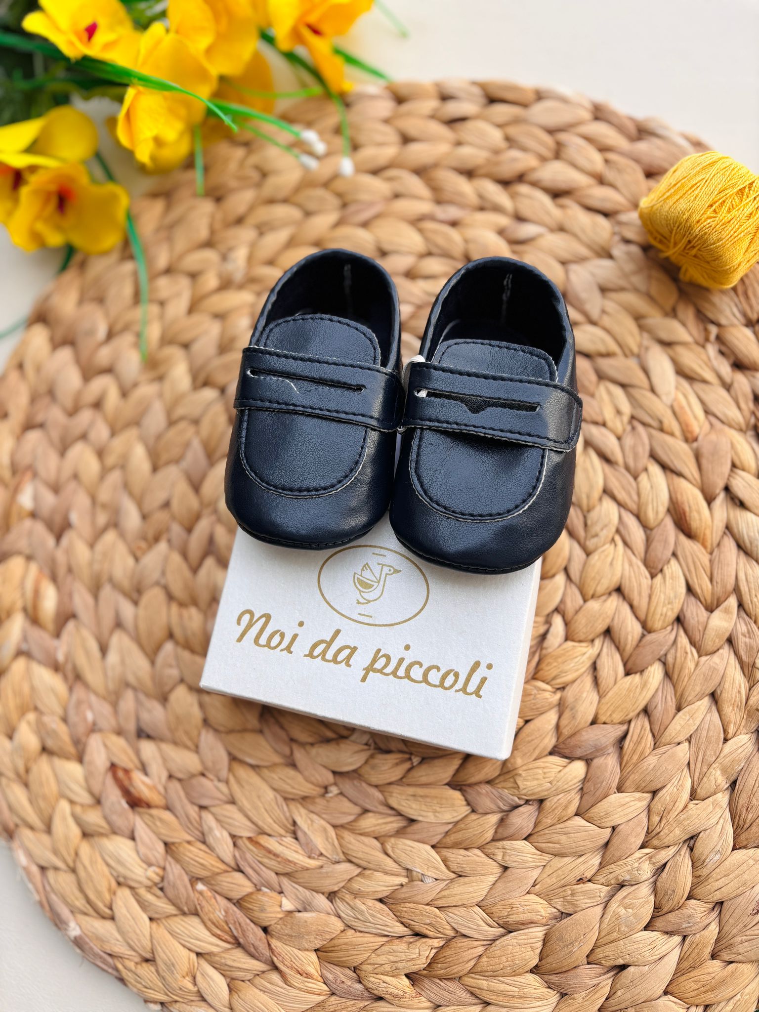 MOCASSINO CERIMONIALE BLU - Noi da piccoli