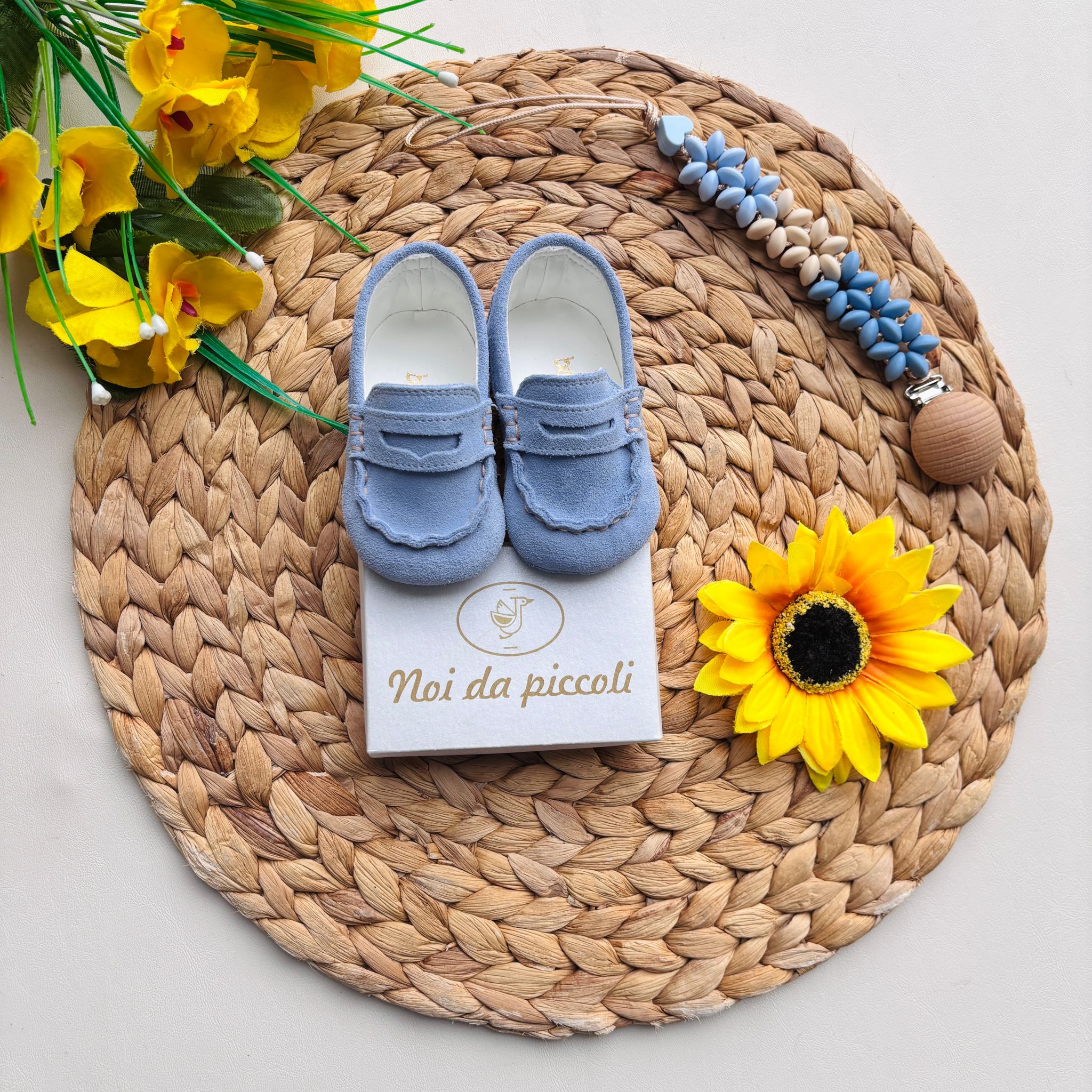 MOCASSINO IN CAMOSCIO CIELO - Noi da piccoli