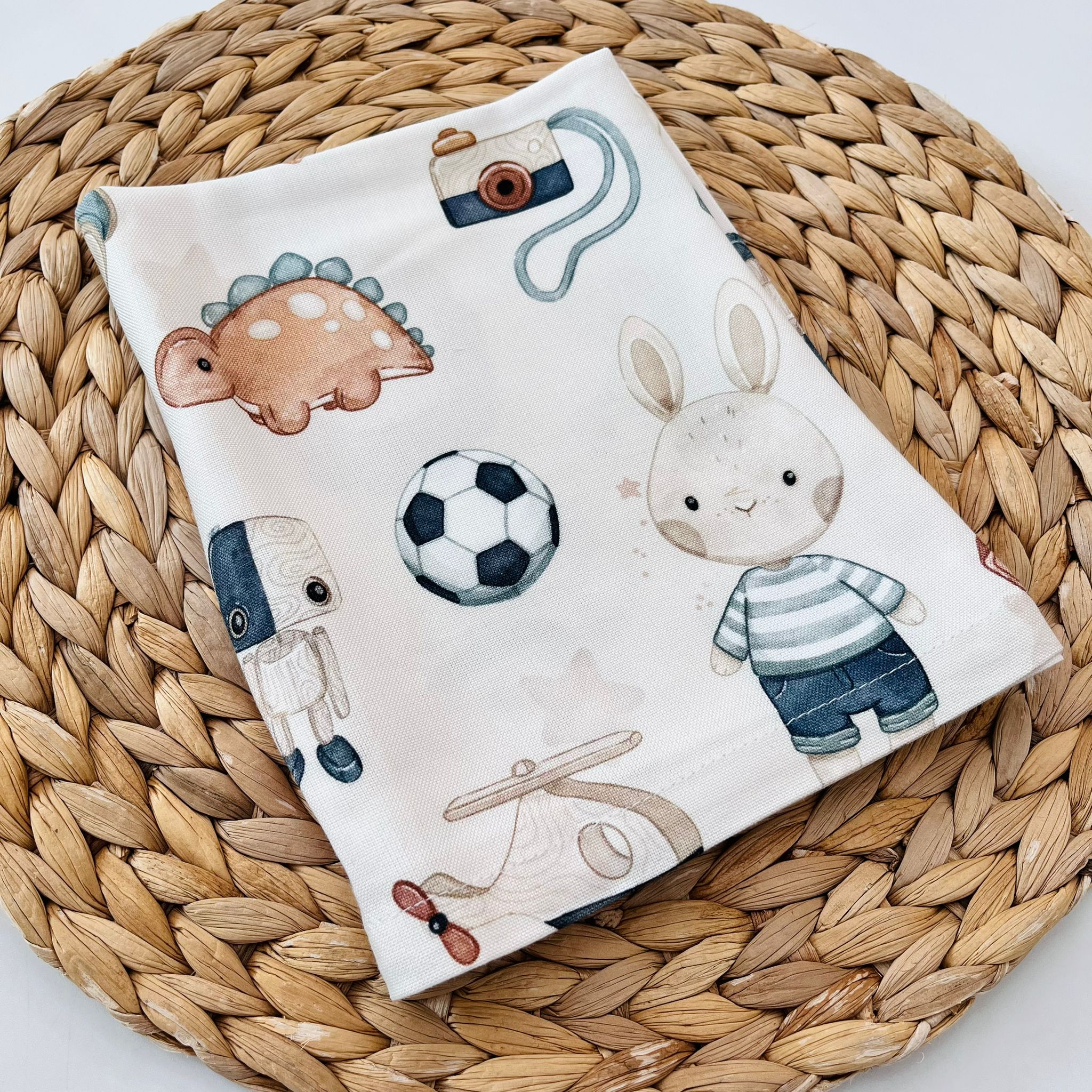 MUSSOLA 100% BAMBOO BIANCO ANIMALI - Noi da piccoli