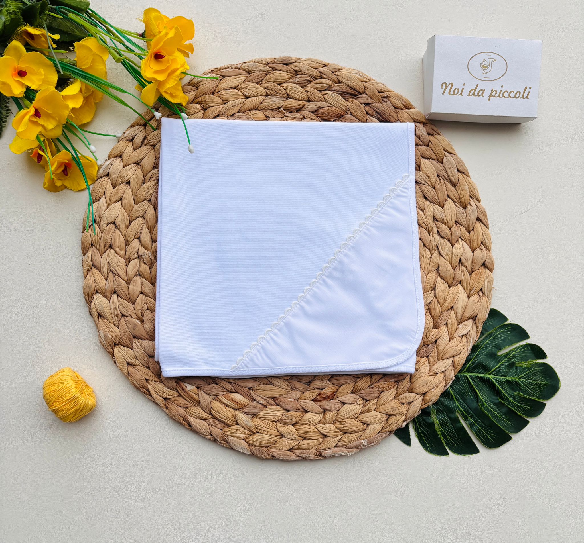 MUSSOLA 100 % COTONE BIANCO - Noi da piccoli