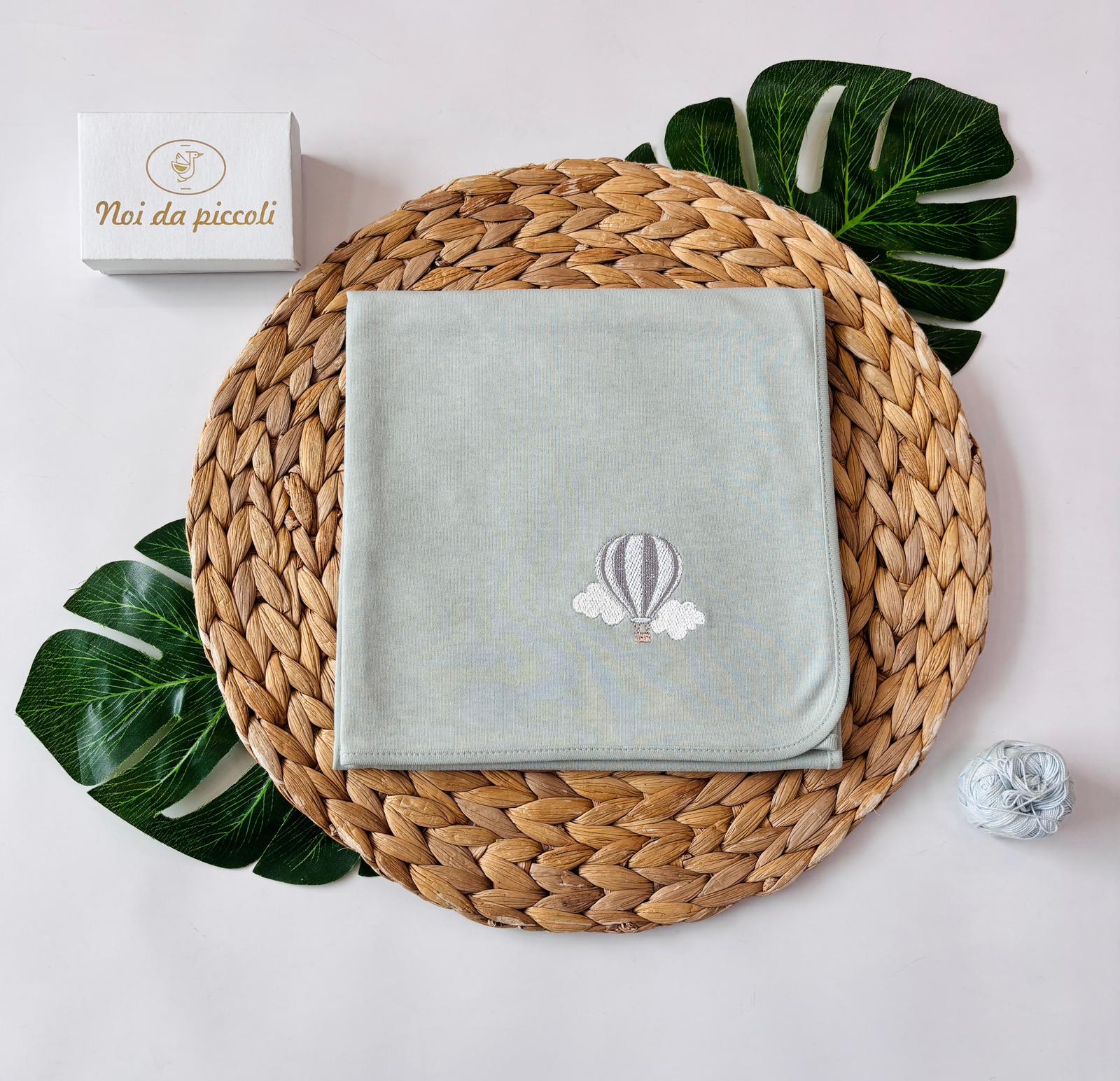 MUSSOLA 100 % COTONE VERDE - Noi da piccoli