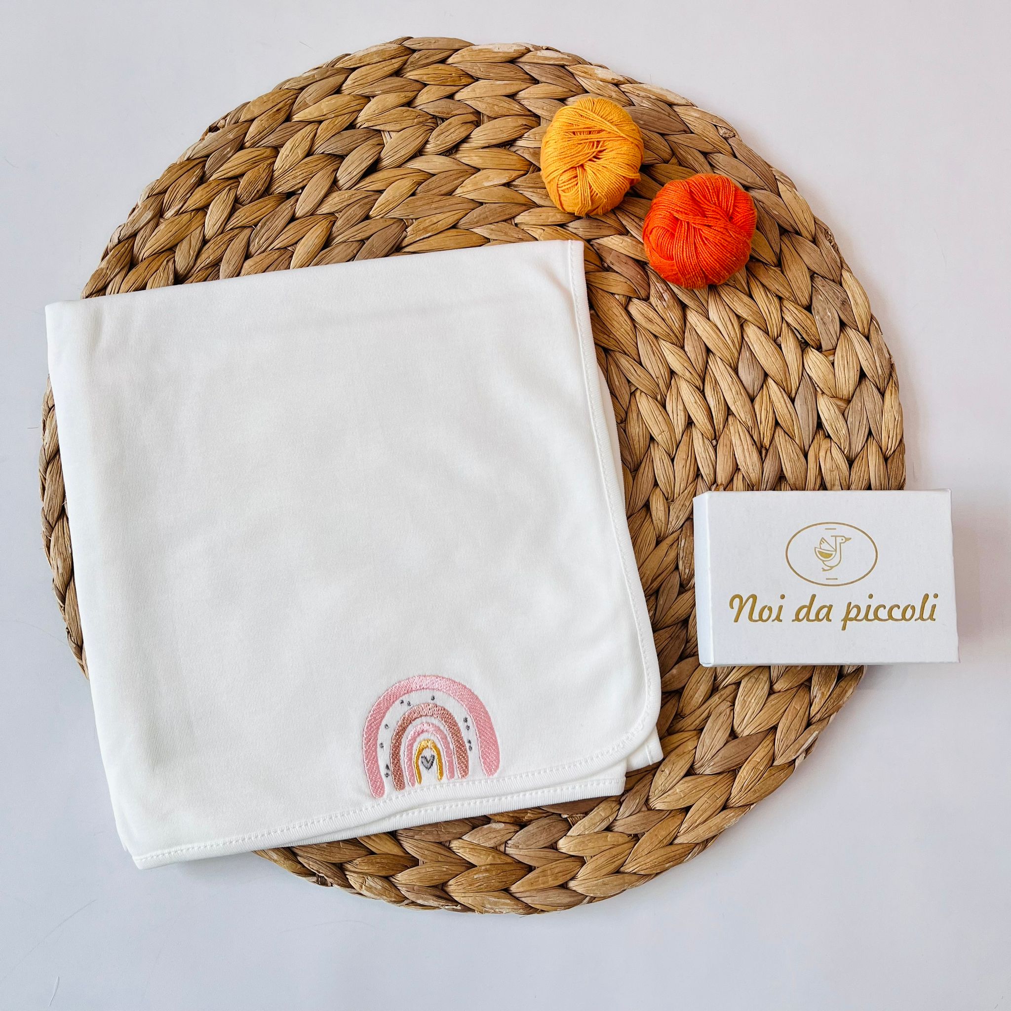 MUSSOLA CON ARCOBALENO BIANCO - Noi da piccoli