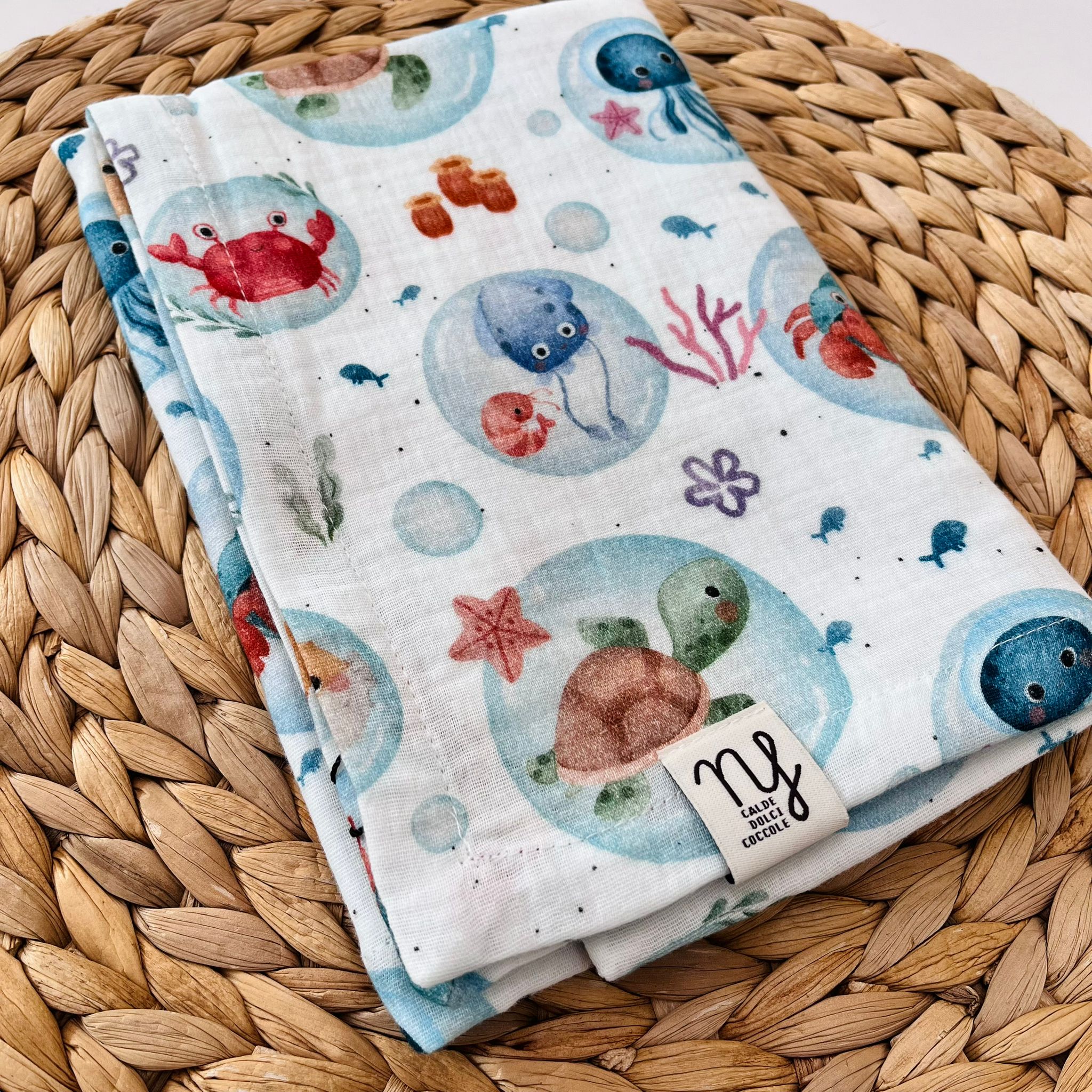 MUSSOLA GARZA DI COTONE MILLE BOLLE - Noi da piccoli