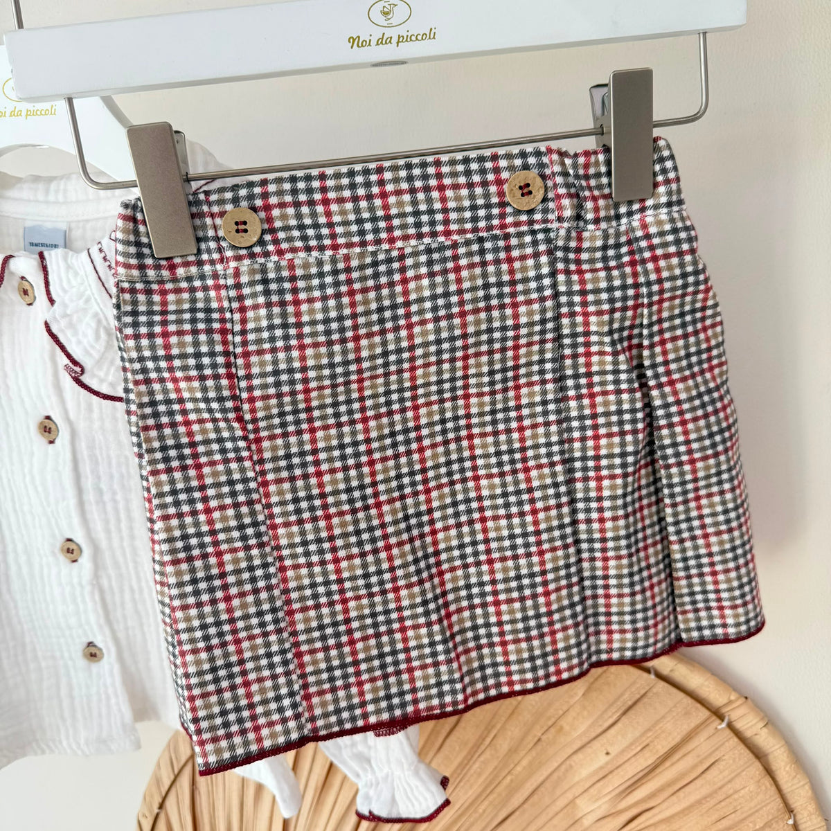 COMPLETO IN COTONE CALDO BORDEAUX