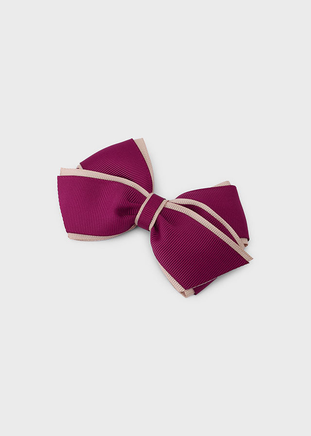 FERMAGLIO MAGENTA CON BORDINO BEIGE