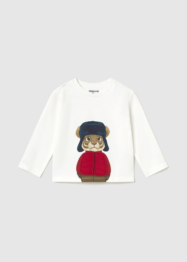 MAGLIA CON TIGRE IN COTONE CALDO