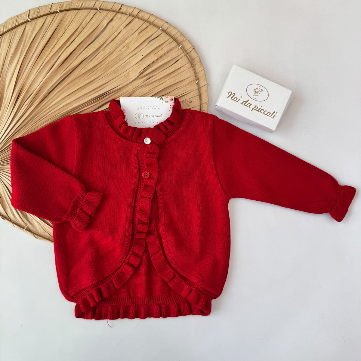 GOLFINO IN FILATO CALDO ROSSO