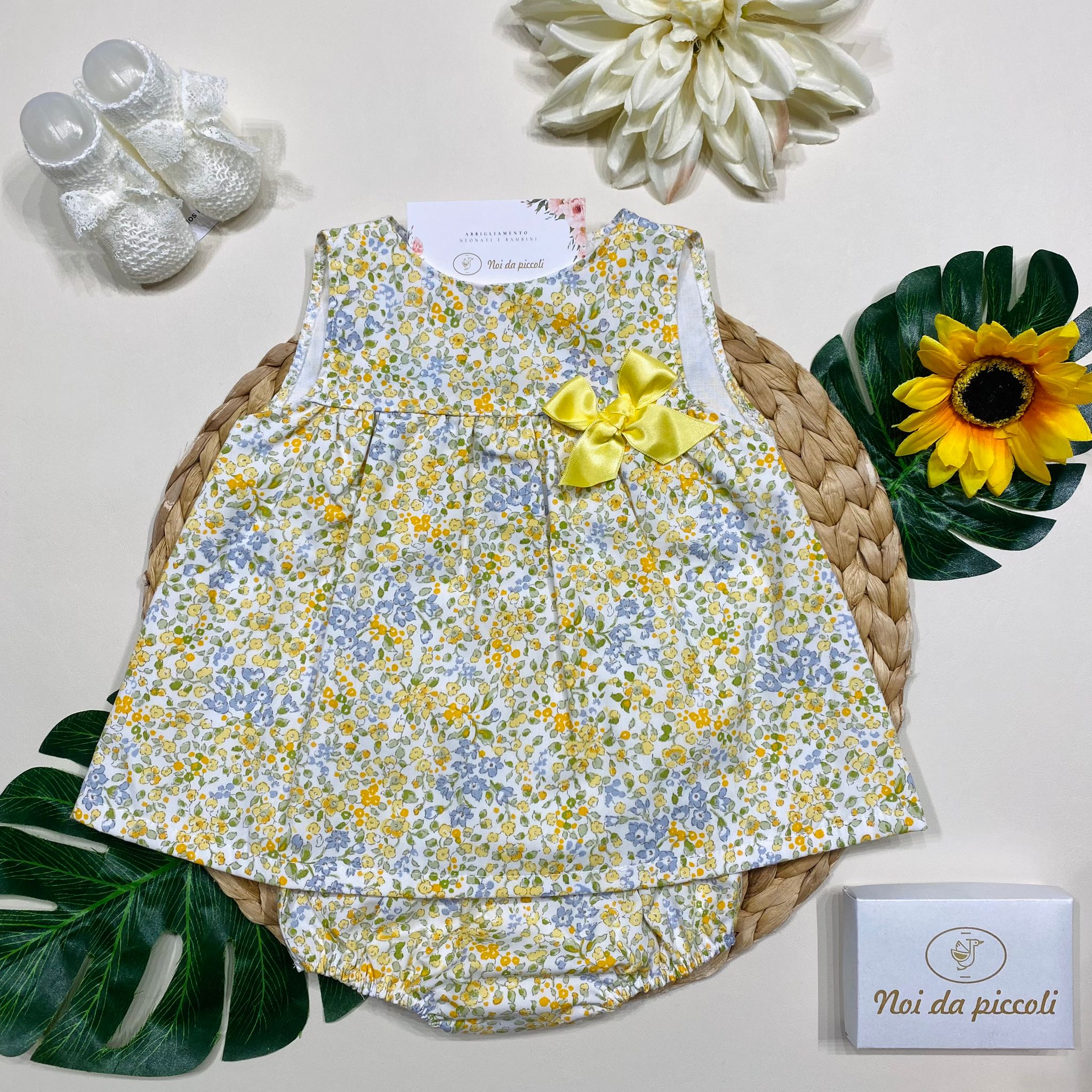 ROBE JAUNE AVEC CULOTTE