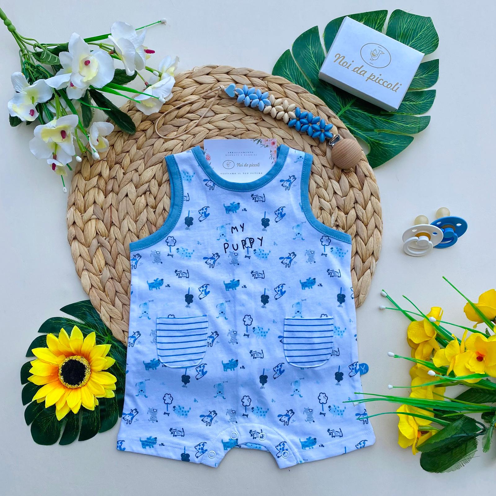 PAGLIACCETTO 100 % COTONE cielo - Noi da piccoli