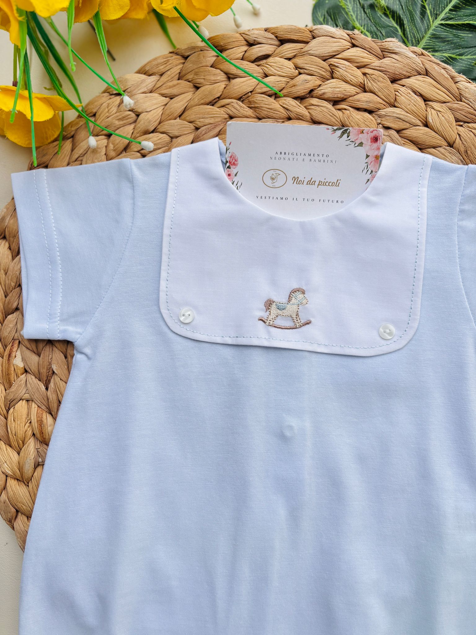 PAGLIACCETTO 100 % COTONE CIELO - Noi da piccoli