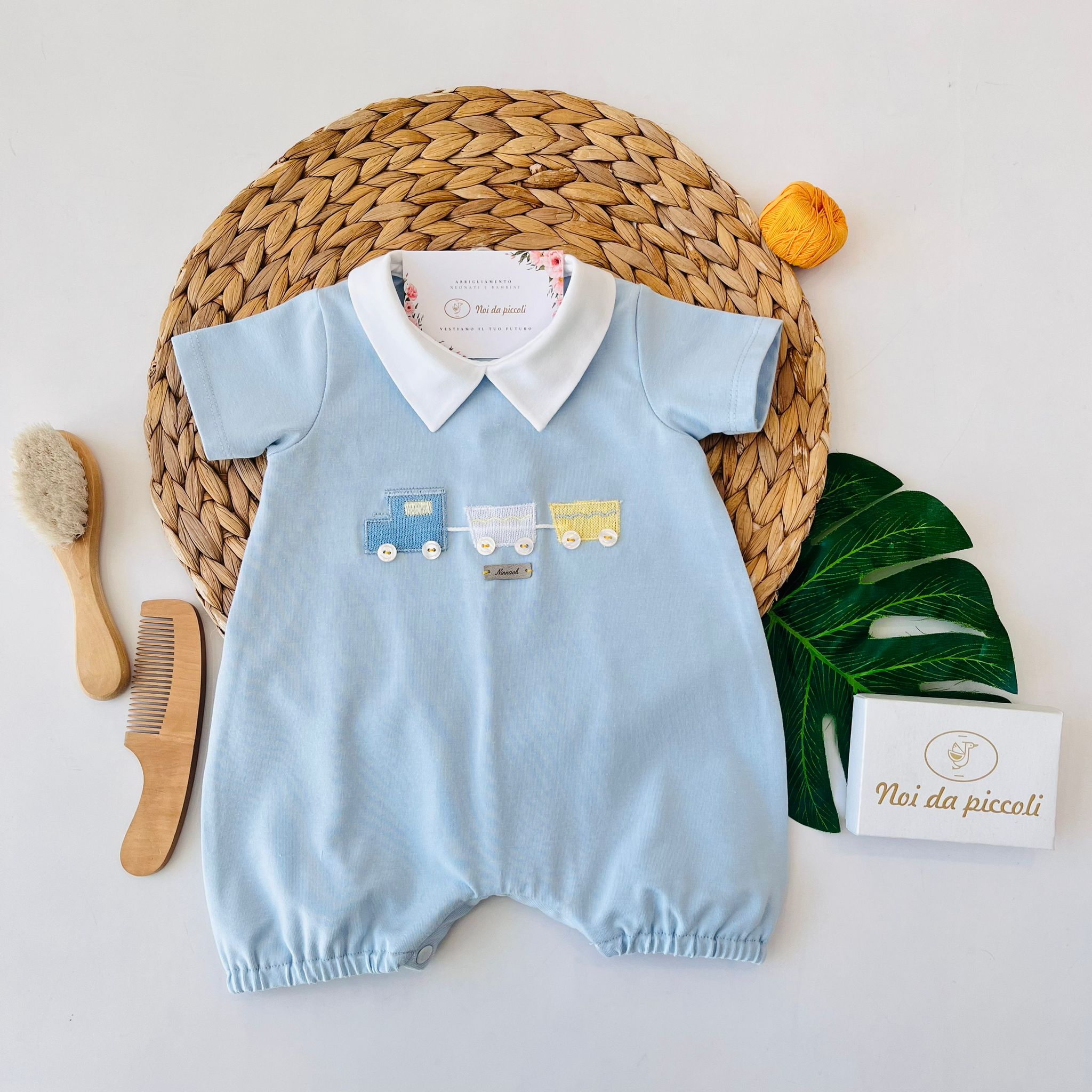 PAGLIACCETTO 100 % COTONE CIELO TRENINO - Noi da piccoli