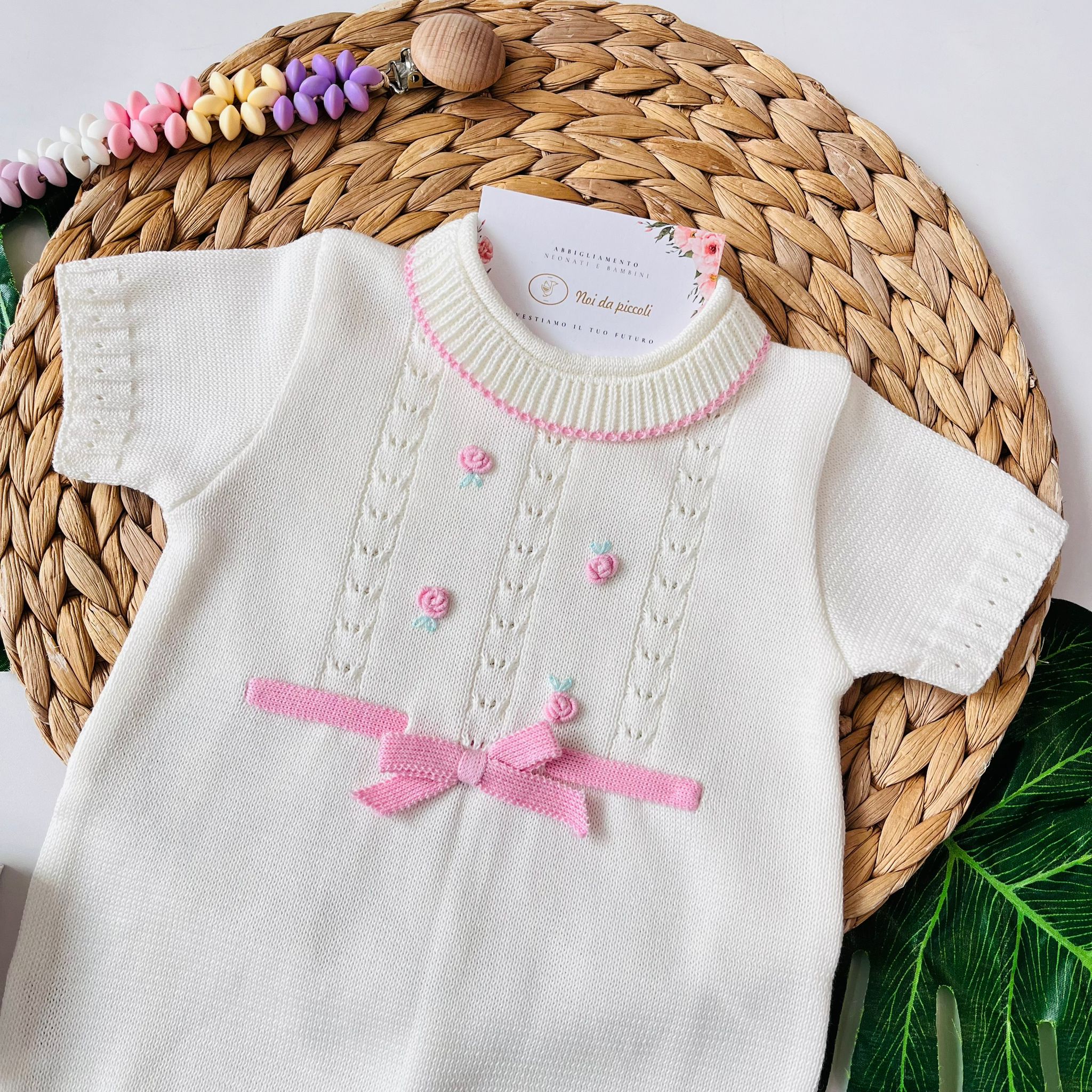 PAGLIACCETTO 100% FILO DI COTONE BIANCO - Noi da piccoli