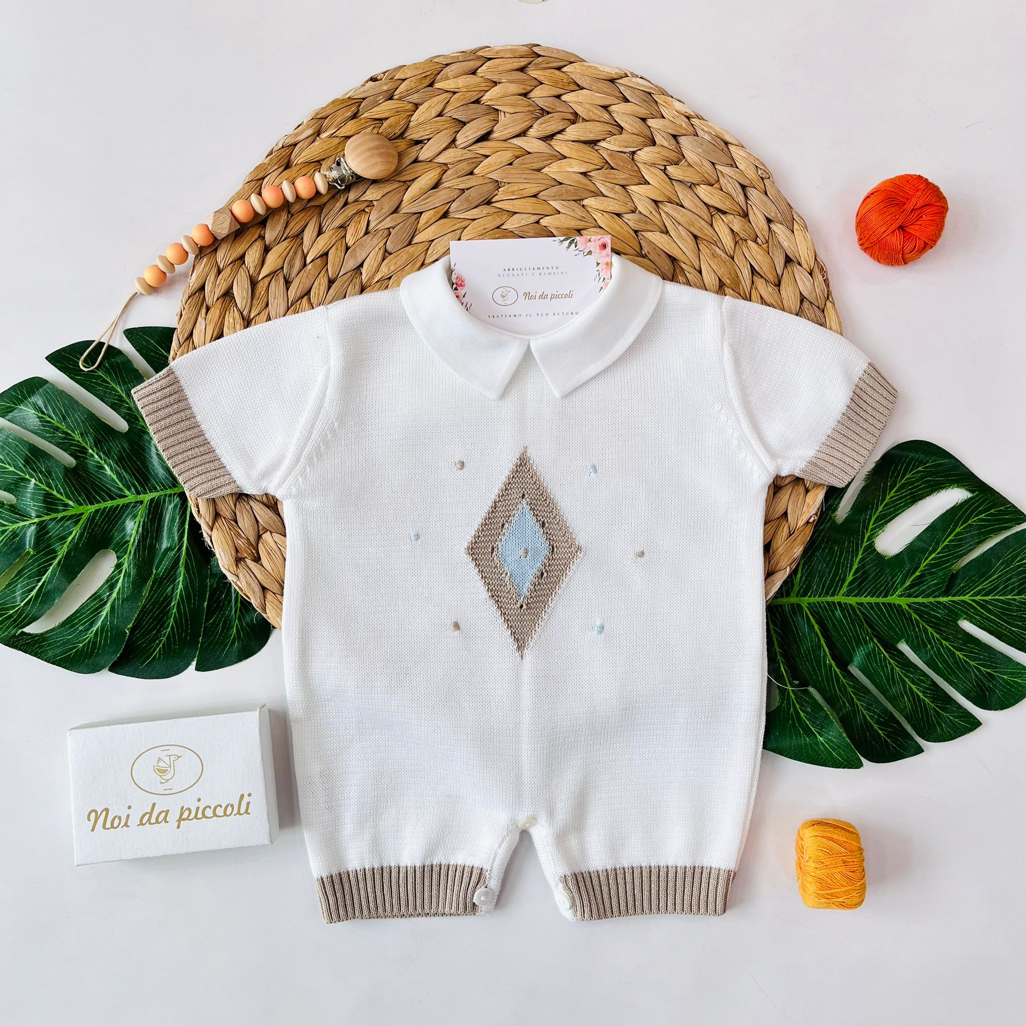 PAGLIACCETTO 100% FILO DI COTONE BIANCO - Noi da piccoli