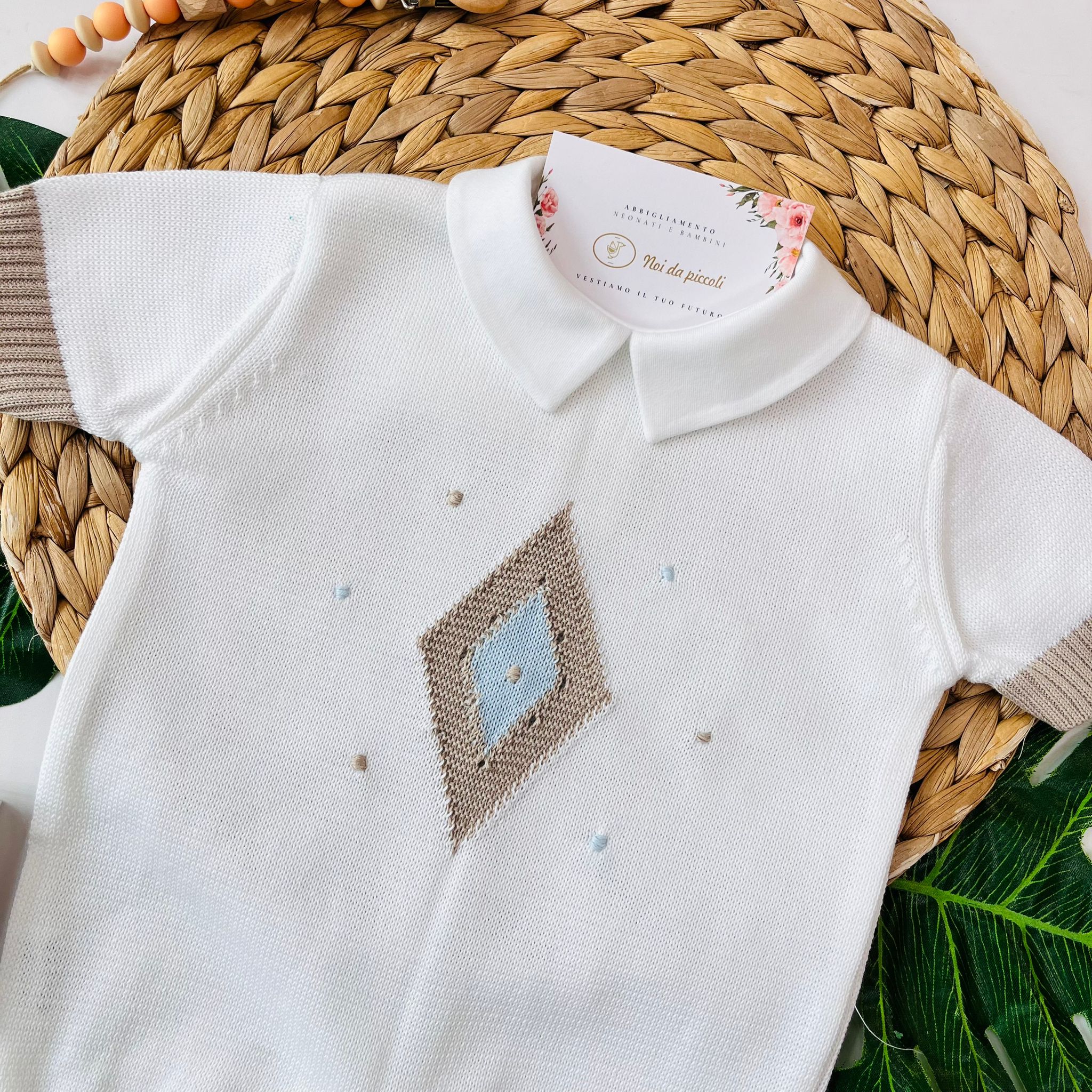 PAGLIACCETTO 100% FILO DI COTONE BIANCO - Noi da piccoli