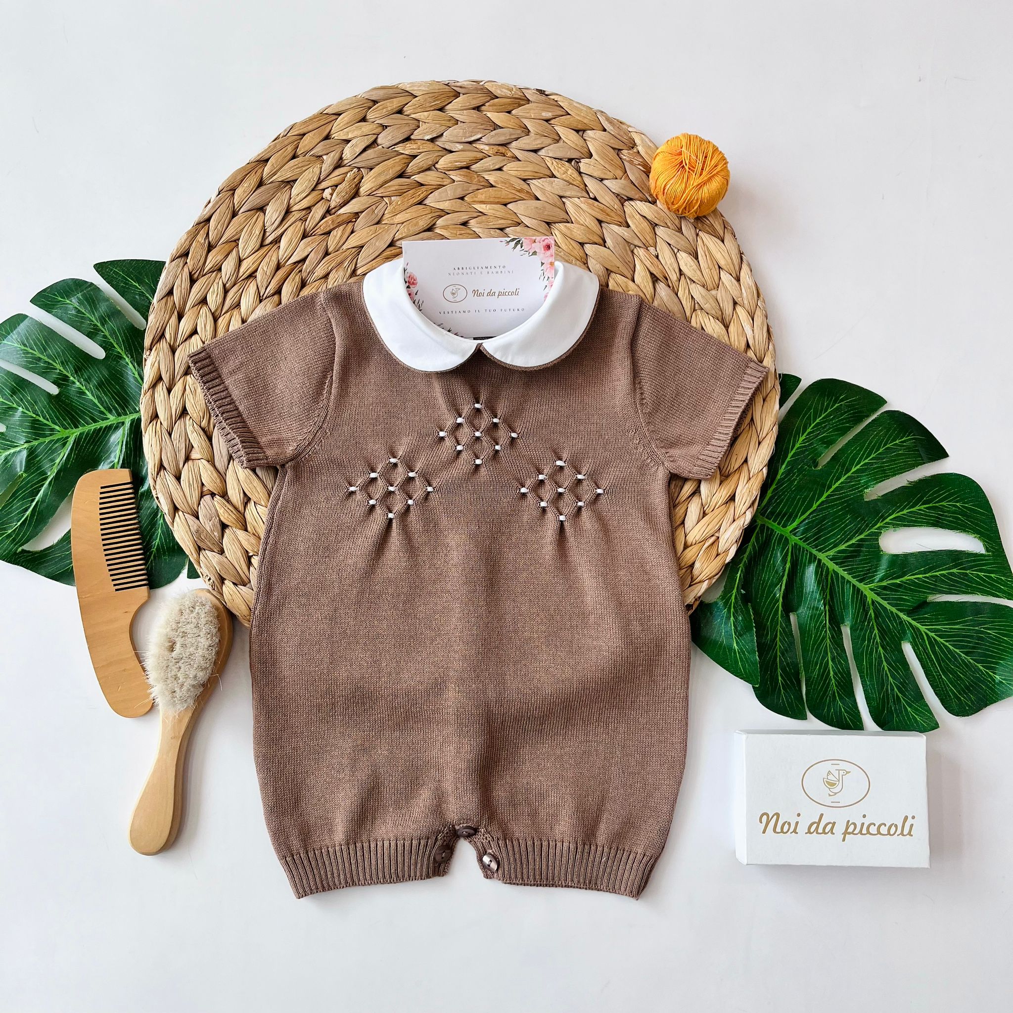 PAGLIACCETTO 100% FILO DI COTONE CAFFE' - Noi da piccoli