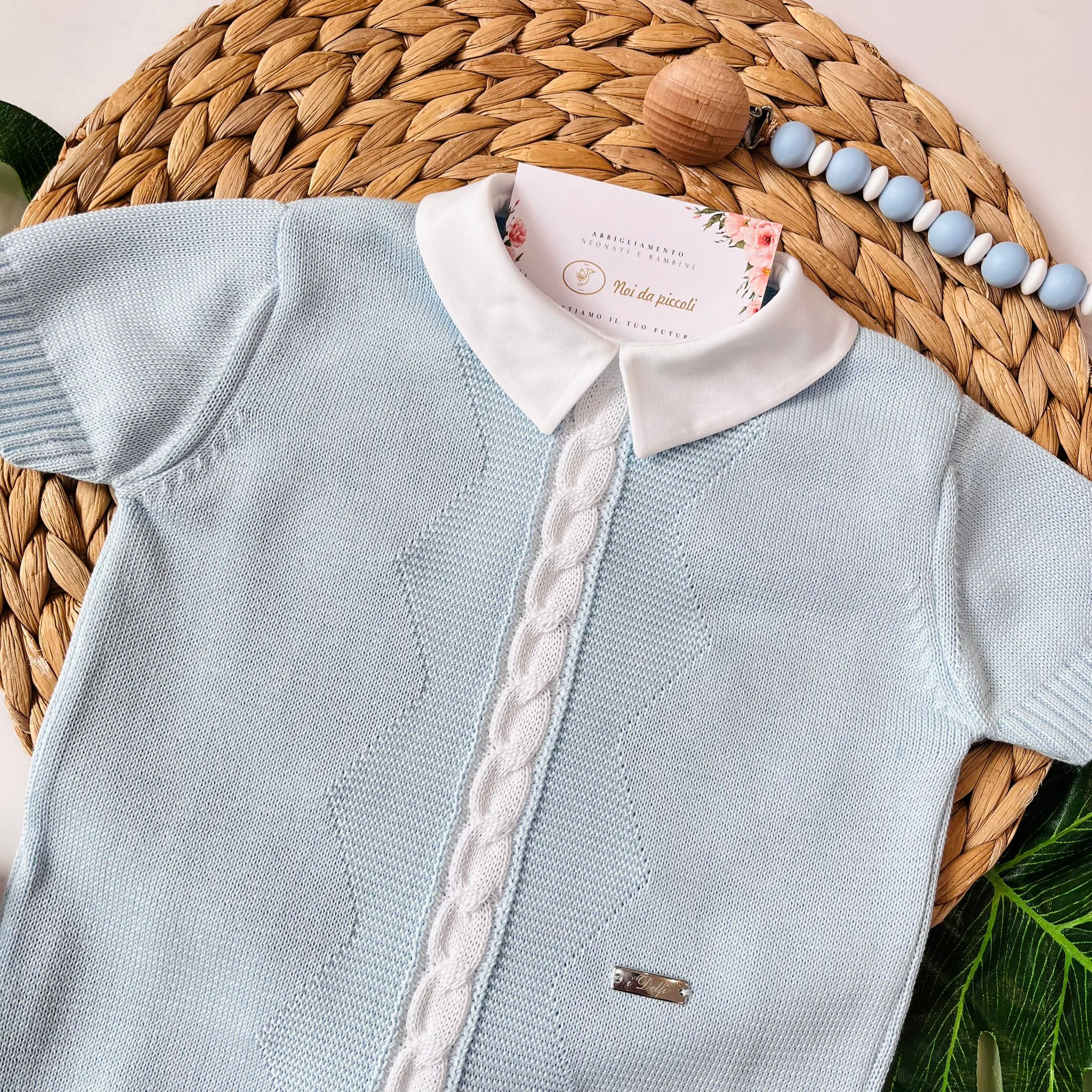 PAGLIACCETTO 100% FILO DI COTONE CIELO - Noi da piccoli
