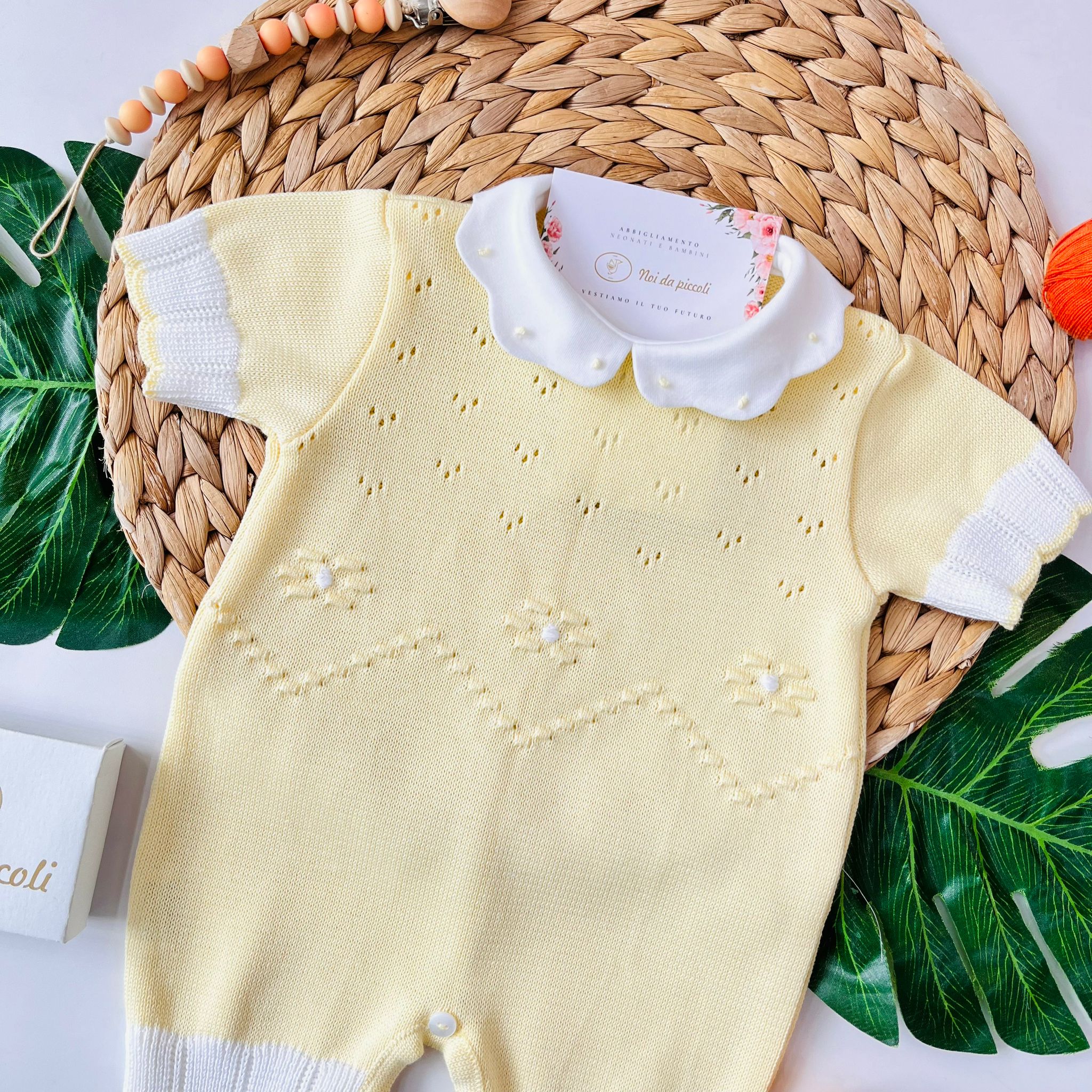 PAGLIACCETTO 100% FILO DI COTONE GIALLO - Noi da piccoli