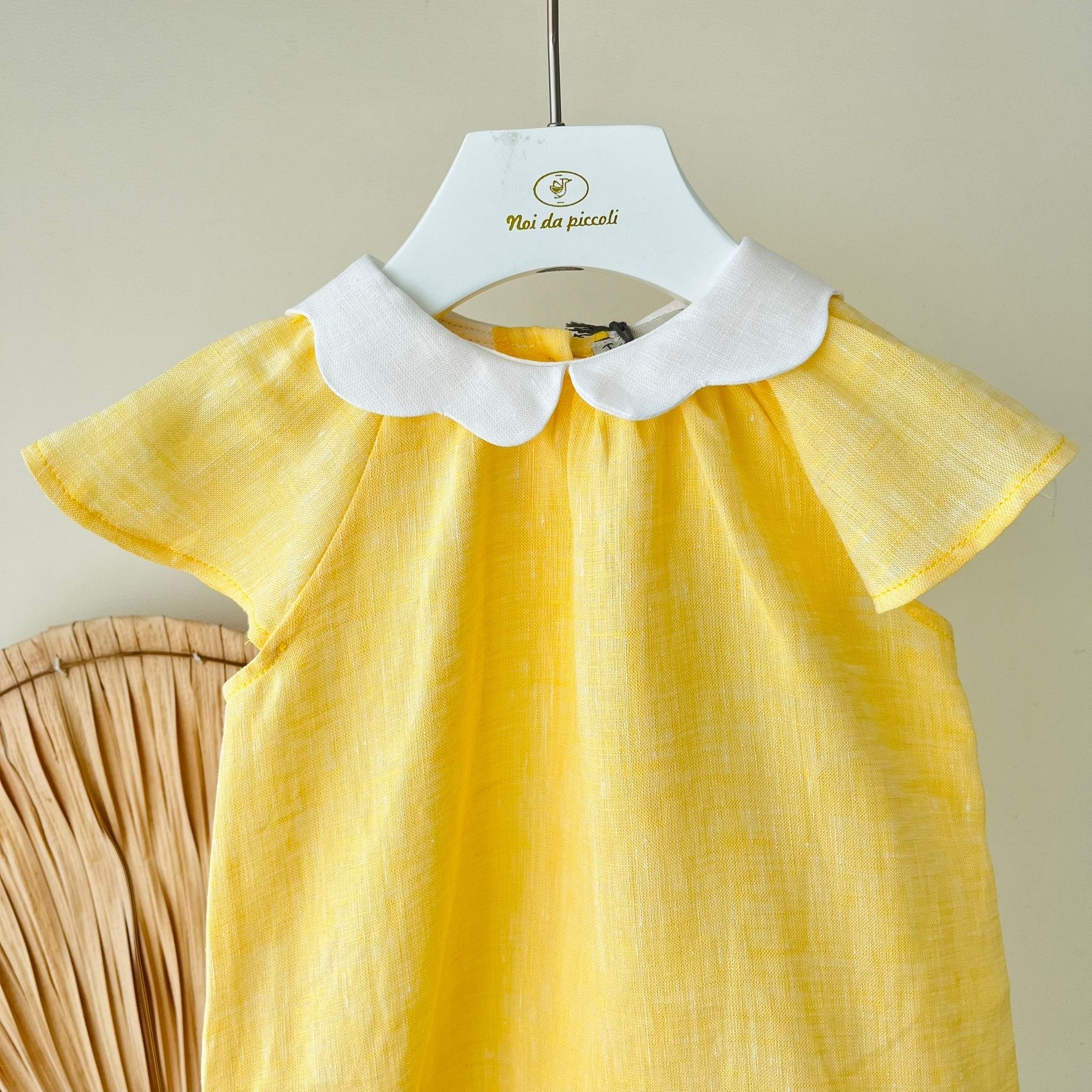 PAGLIACCETTO 100% PURO LINO GIALLO - Noi da piccoli
