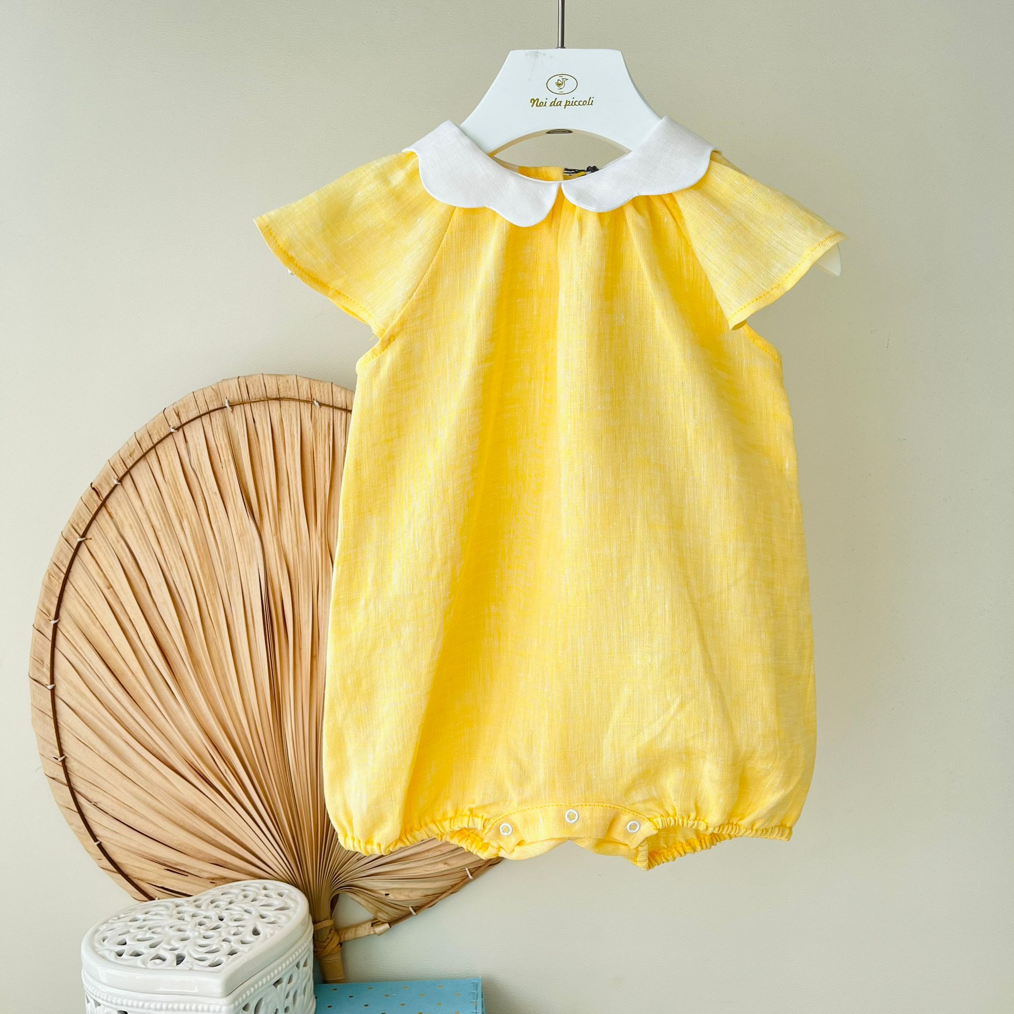 PAGLIACCETTO 100% PURO LINO GIALLO - Noi da piccoli