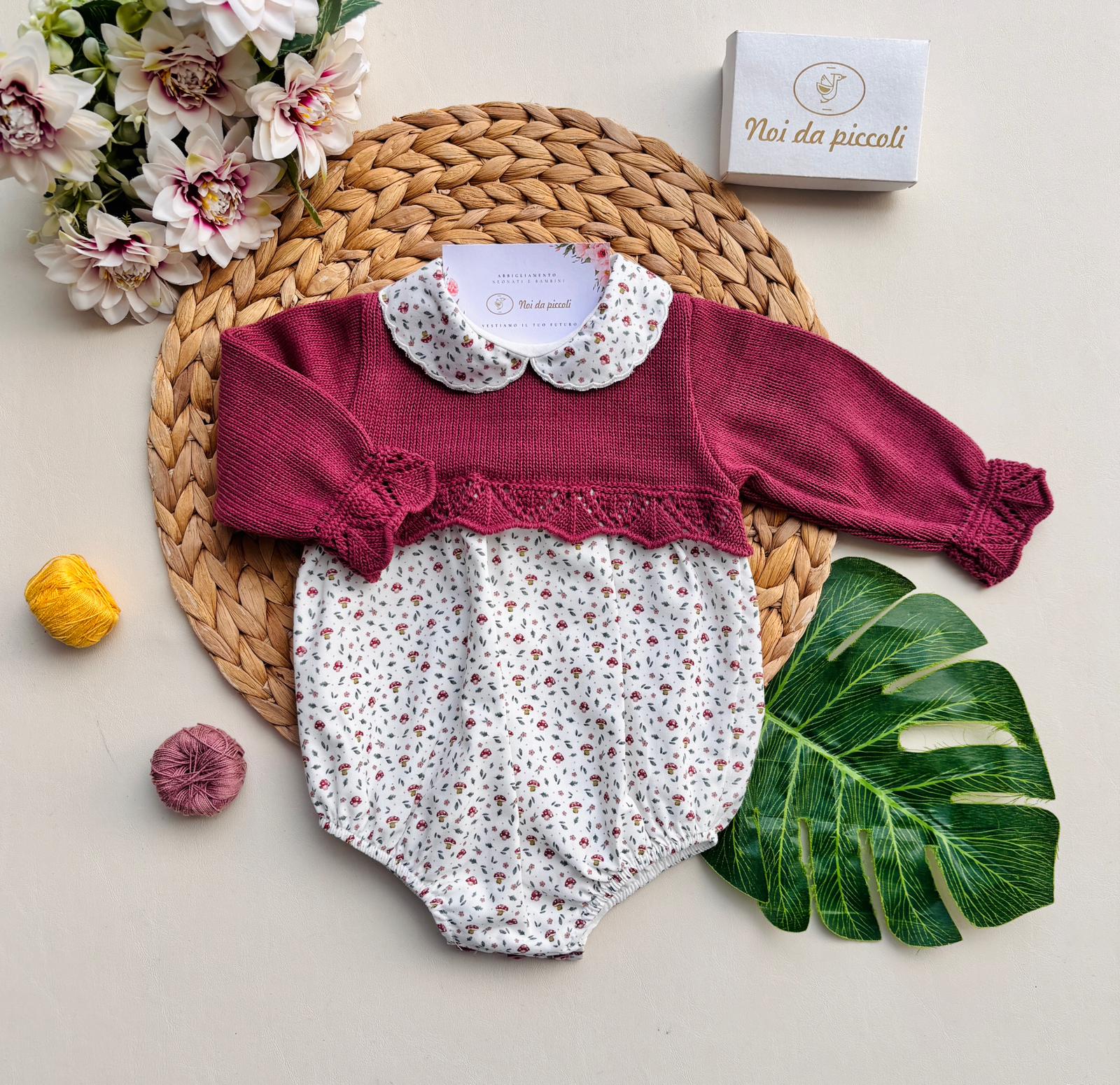 PAGLIACCETTO BERENJ FILATO CALDO BORDEAUX - Noi da piccoli