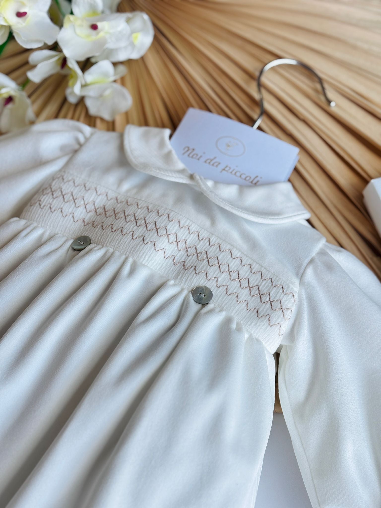 PAGLIACCETTO CERIMONIALE VELLUTINO VANIGLIA - Noi da piccoli