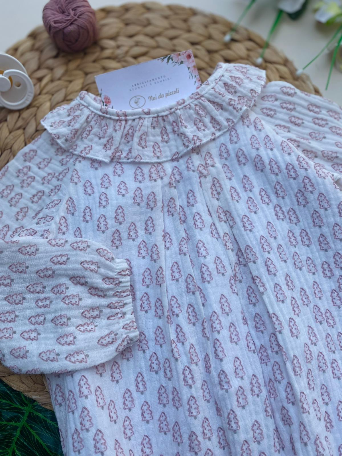 PAGLIACCETTO CON ALBERELLI FILATO CALDO ROSA MAQUILLAJE - Noi da piccoli