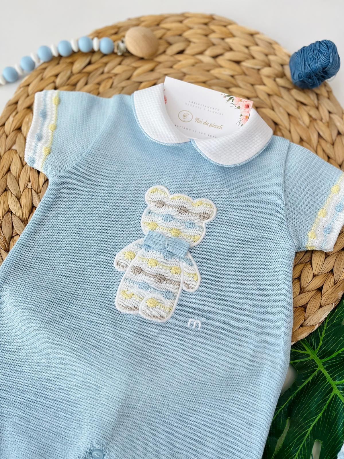 PAGLIACCETTO CON BABBUCCE 100% FILO DI COTONE POLVERE MULTICOLOR - Noi da piccoli