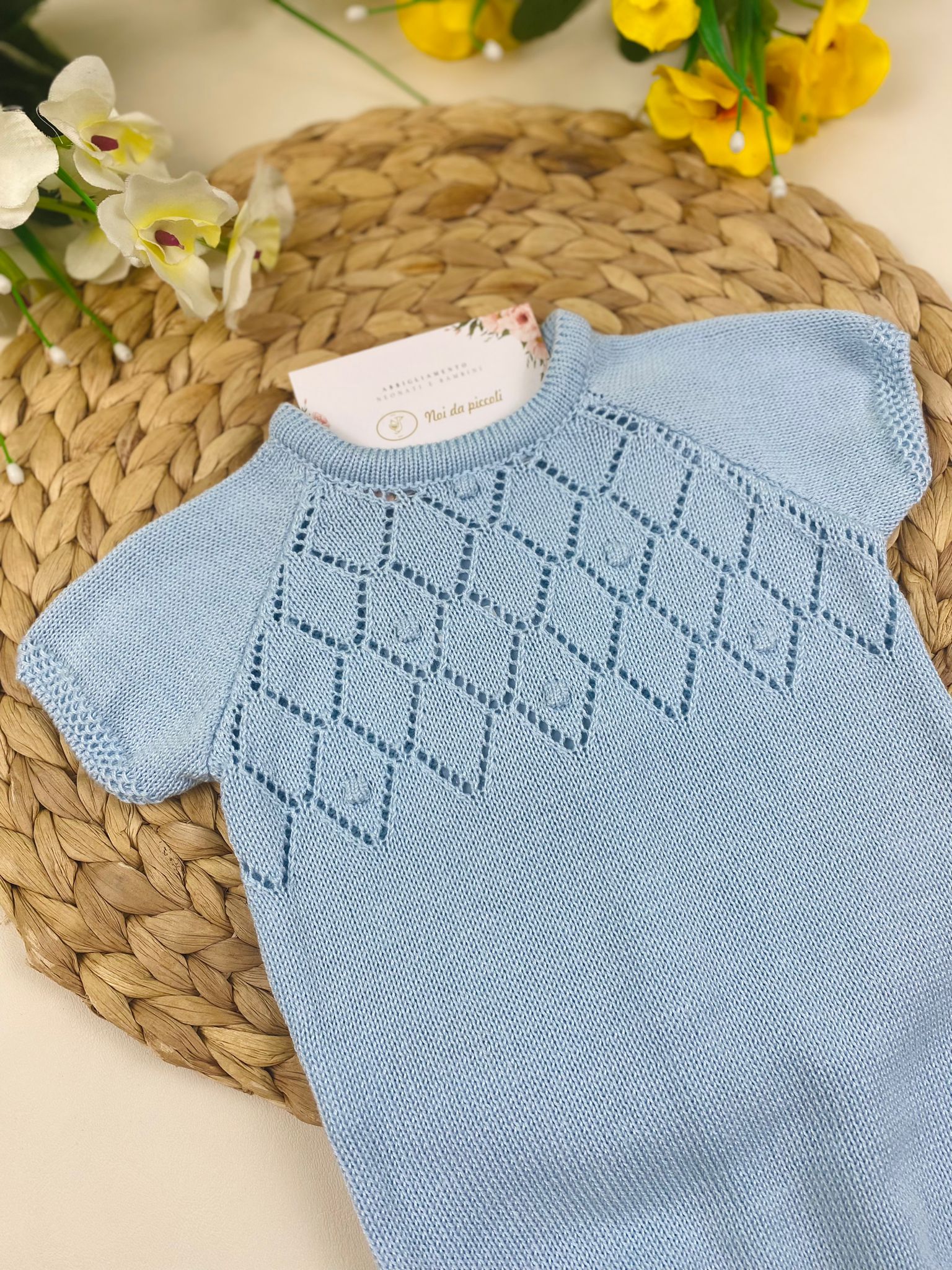 PAGLIACCETTO COTONE CELESTE - Noi da piccoli