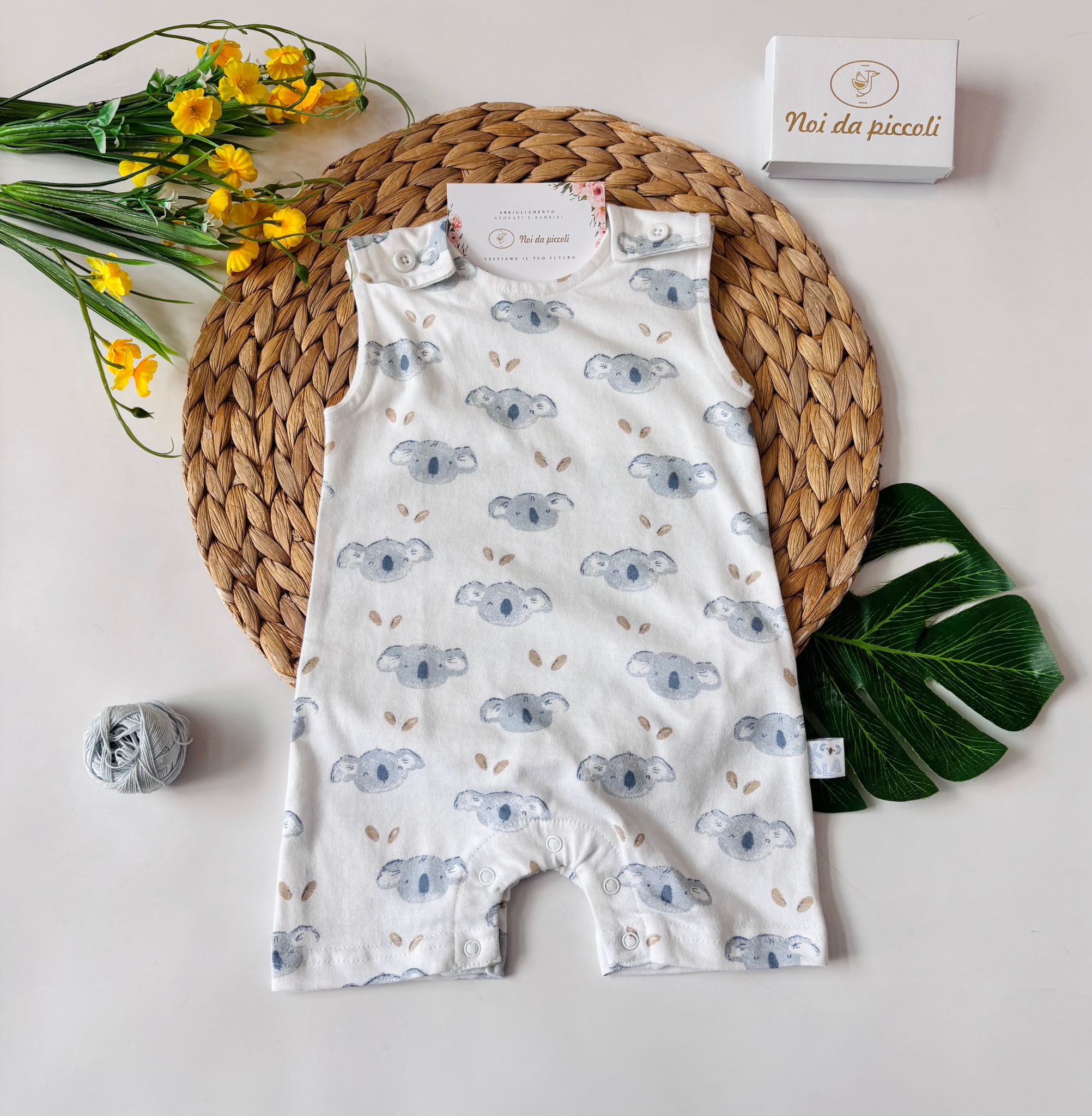 PAGLIACCETTO IN COTONE BIANCO - Noi da piccoli