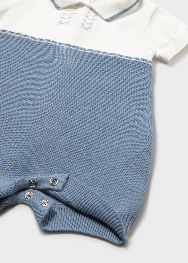 PAGLIACCETTO IN COTONE CON RICAMI Bianco Cielo - Noi da piccoli