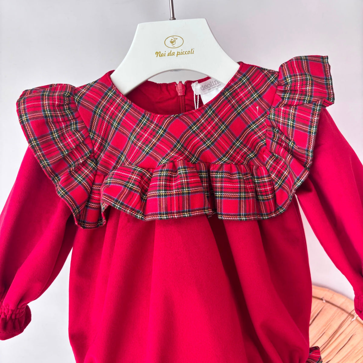 Red Velvet Romper Deolinda - Noi da piccoli