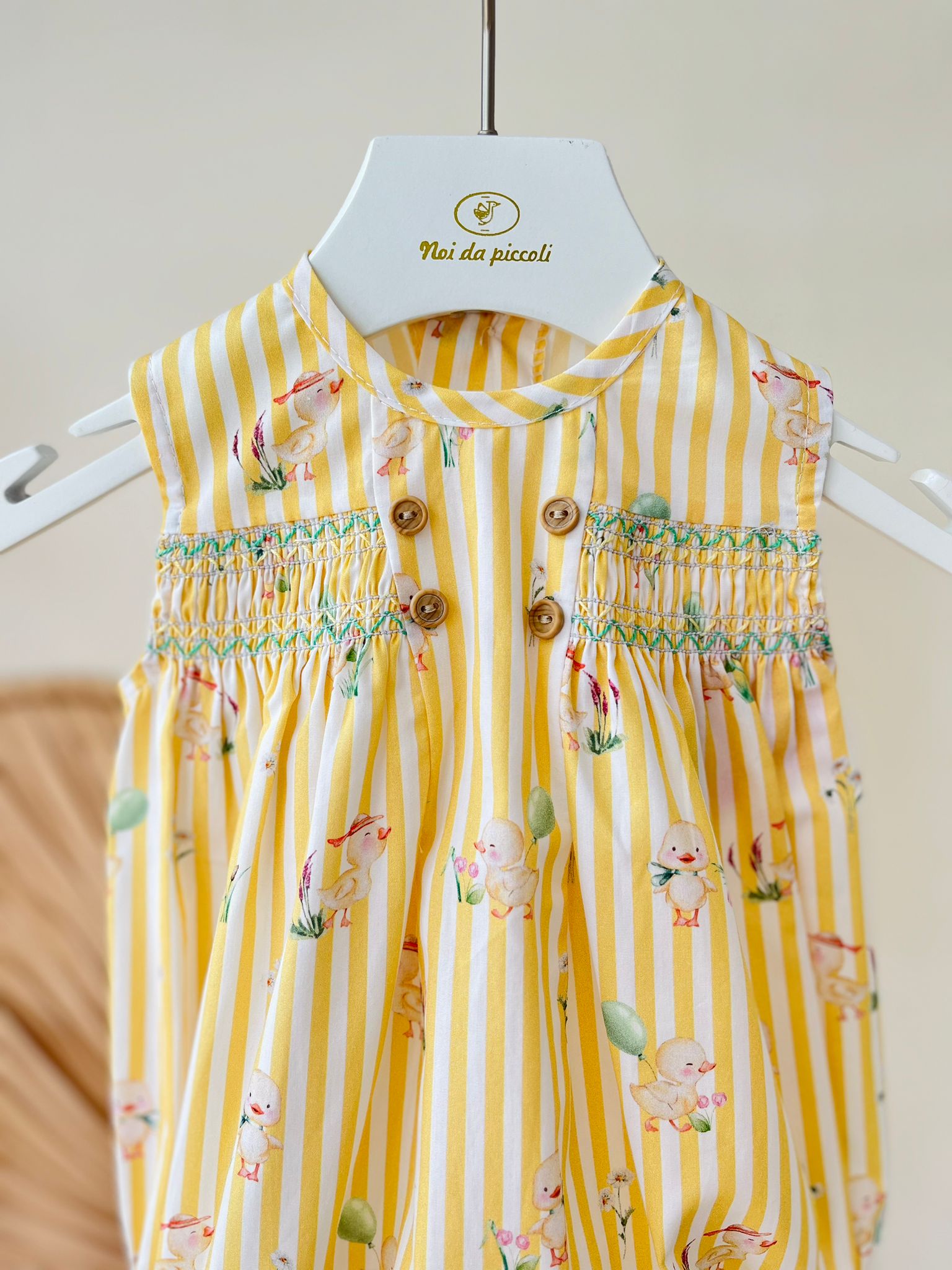 PAGLIACCETTO LUCCA 100 % COTONE GIALLO - Noi da piccoli