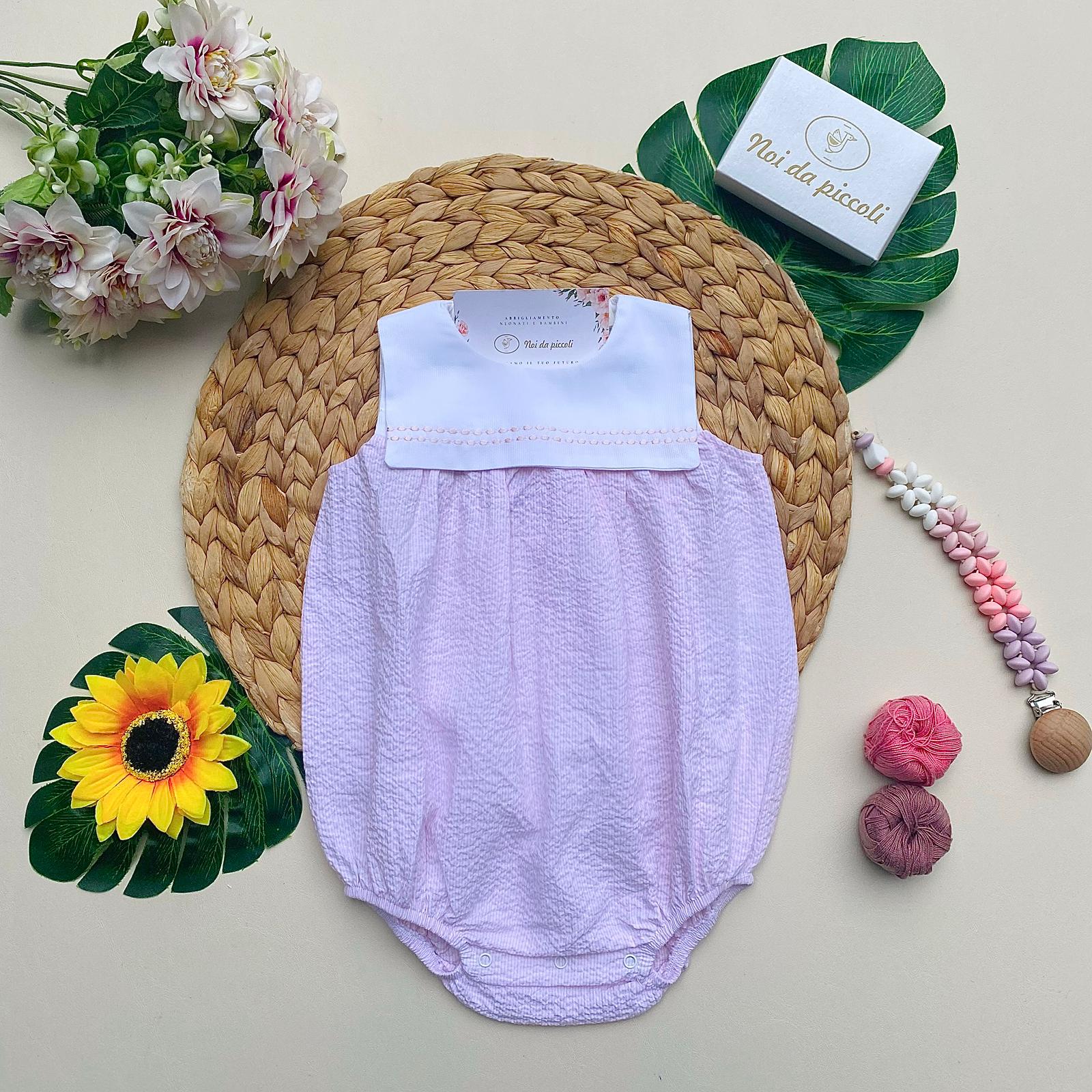 PAGLIACCETTO ROSA E BIANCO - Noi da piccoli