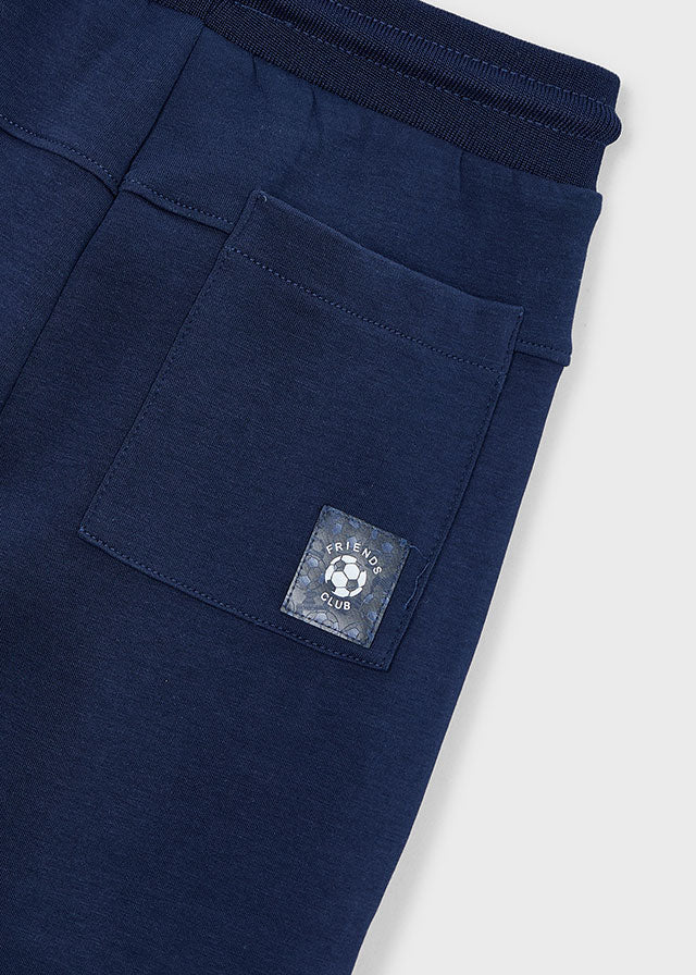 PANTALACCIO CON ZIP LATERALI MARINO - Noi da piccoli