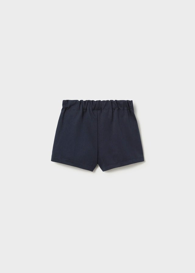 PANTALONCINO BLU IN COTONE CALDO - Noi da piccoli