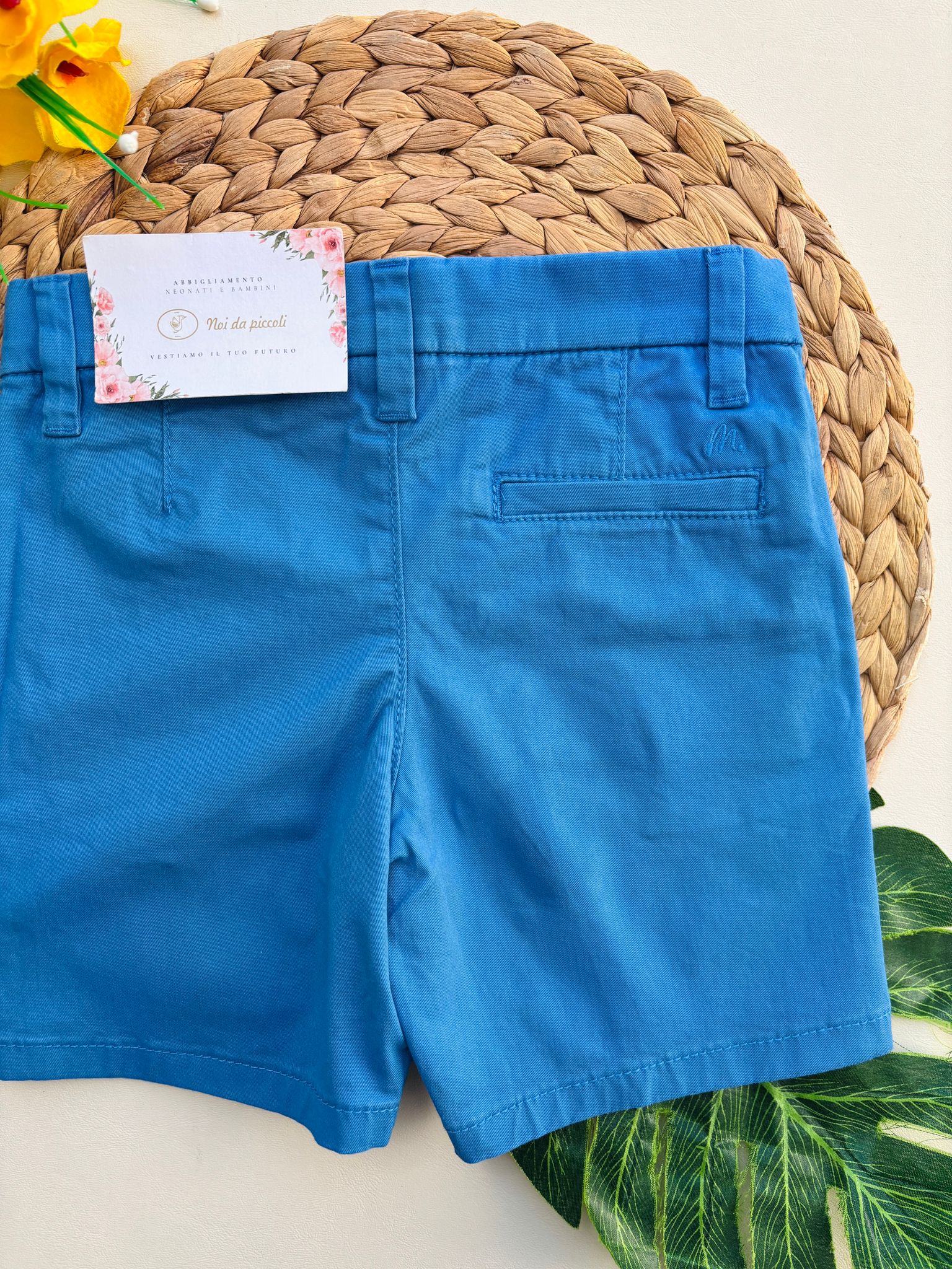 PANTALONCINO IN COTONE AZUL - Noi da piccoli