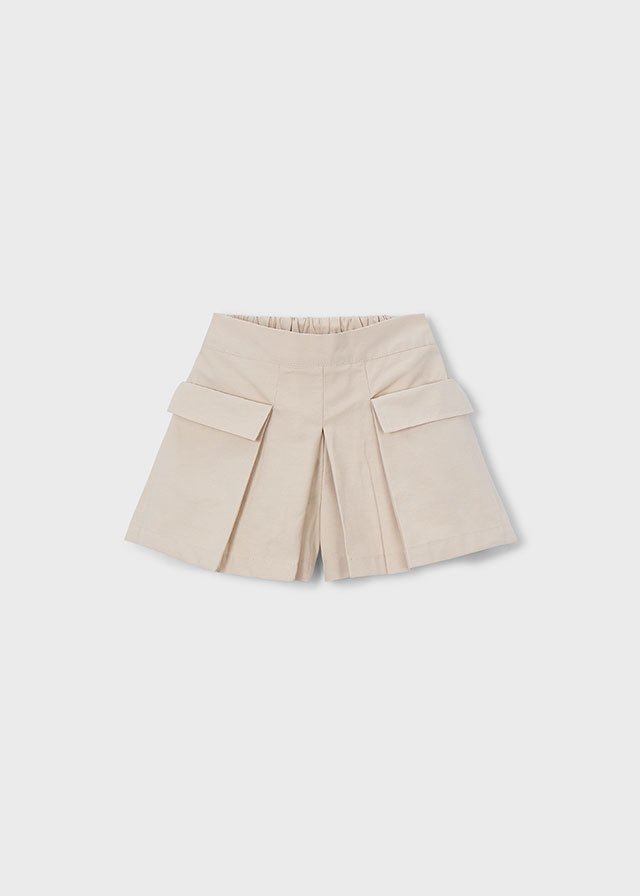 PANTALONCINO IN COTONE BEIGE - Noi da piccoli