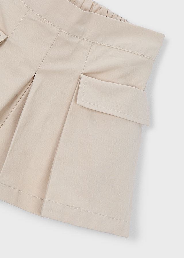 PANTALONCINO IN COTONE BEIGE - Noi da piccoli